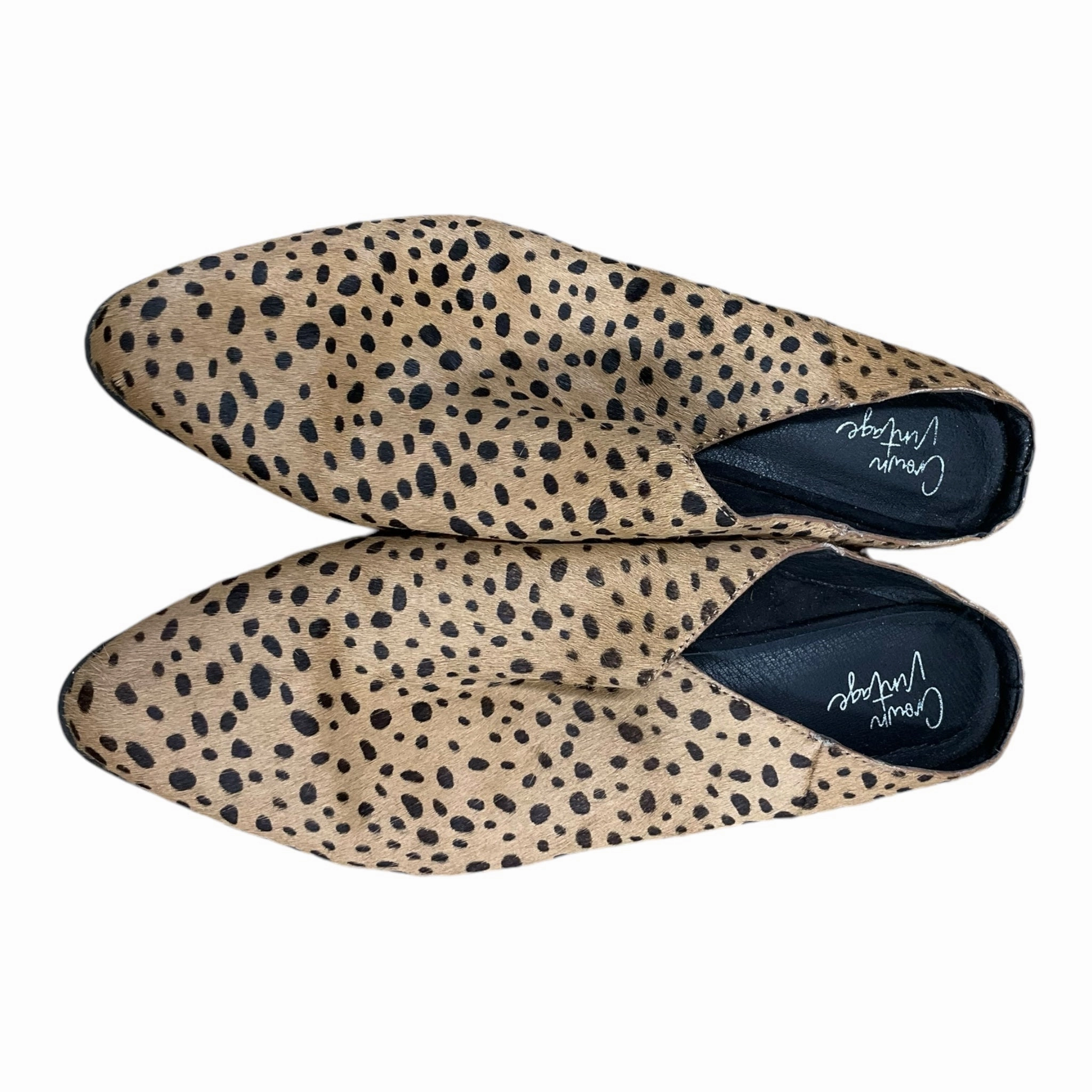 Shoes Heels Block By Crown Vintage In Animal Print, Size: 9 Footwear Style