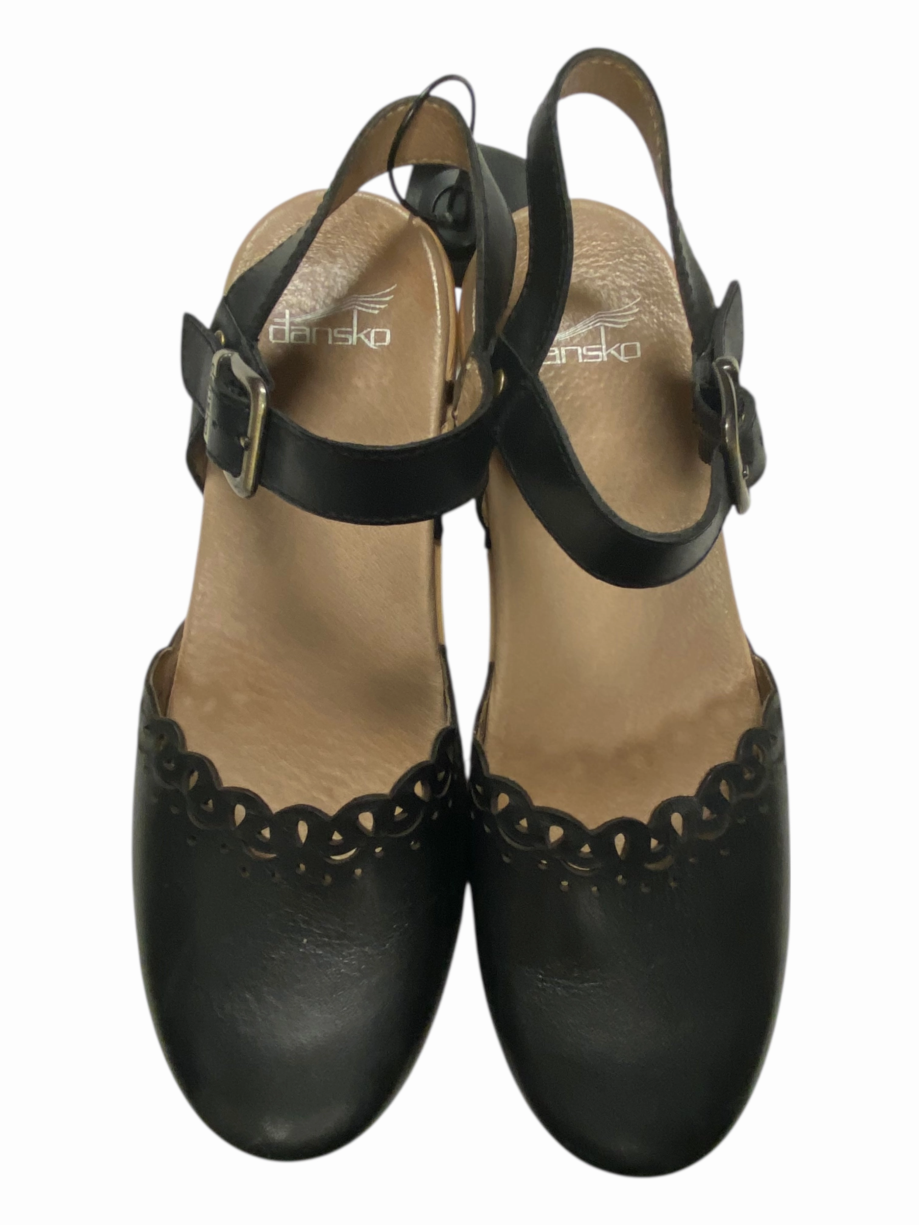 Shoes Heels Block By Dansko In Black, Size:8.5 Easy Slip On Comfortable Flats