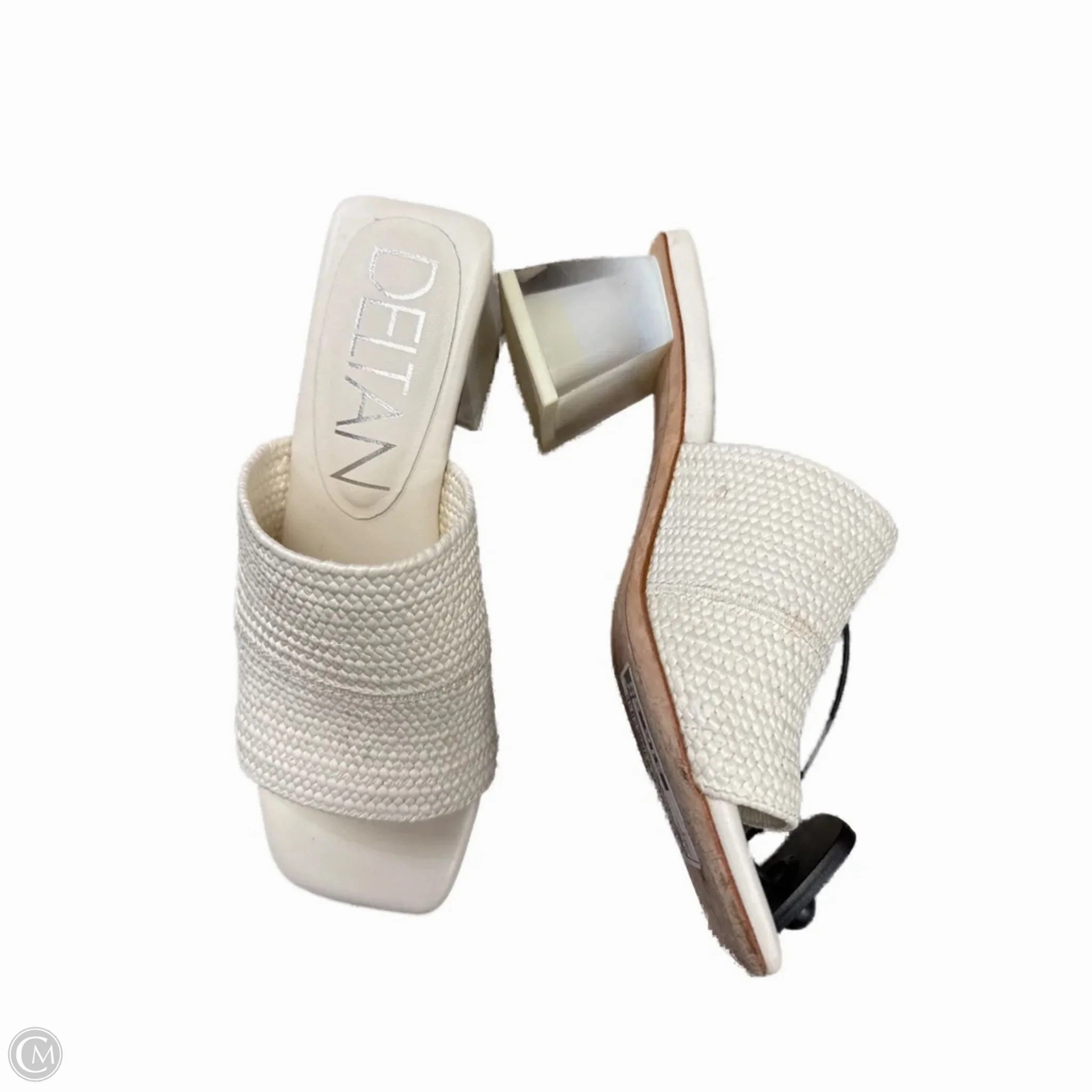 Shoes Heels Block By deltan In Cream, Size: 6 Modern Design Winter Heels