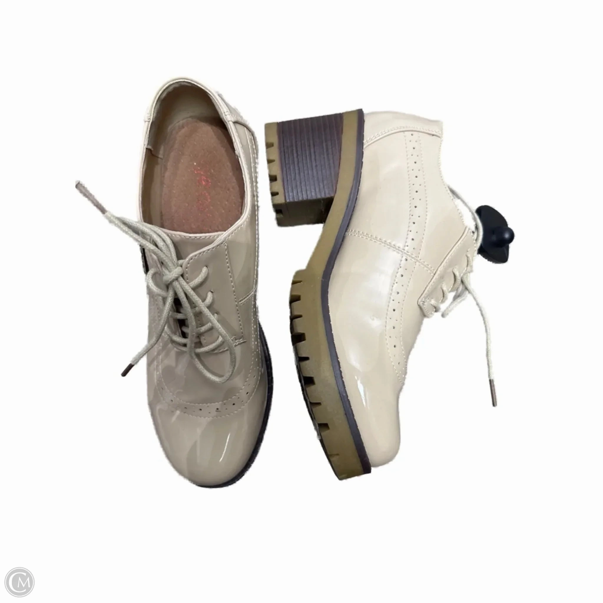 Shoes Heels Block By DIJEAN In Tan, Size: 9 Comfortable foot wrap Evening Heels