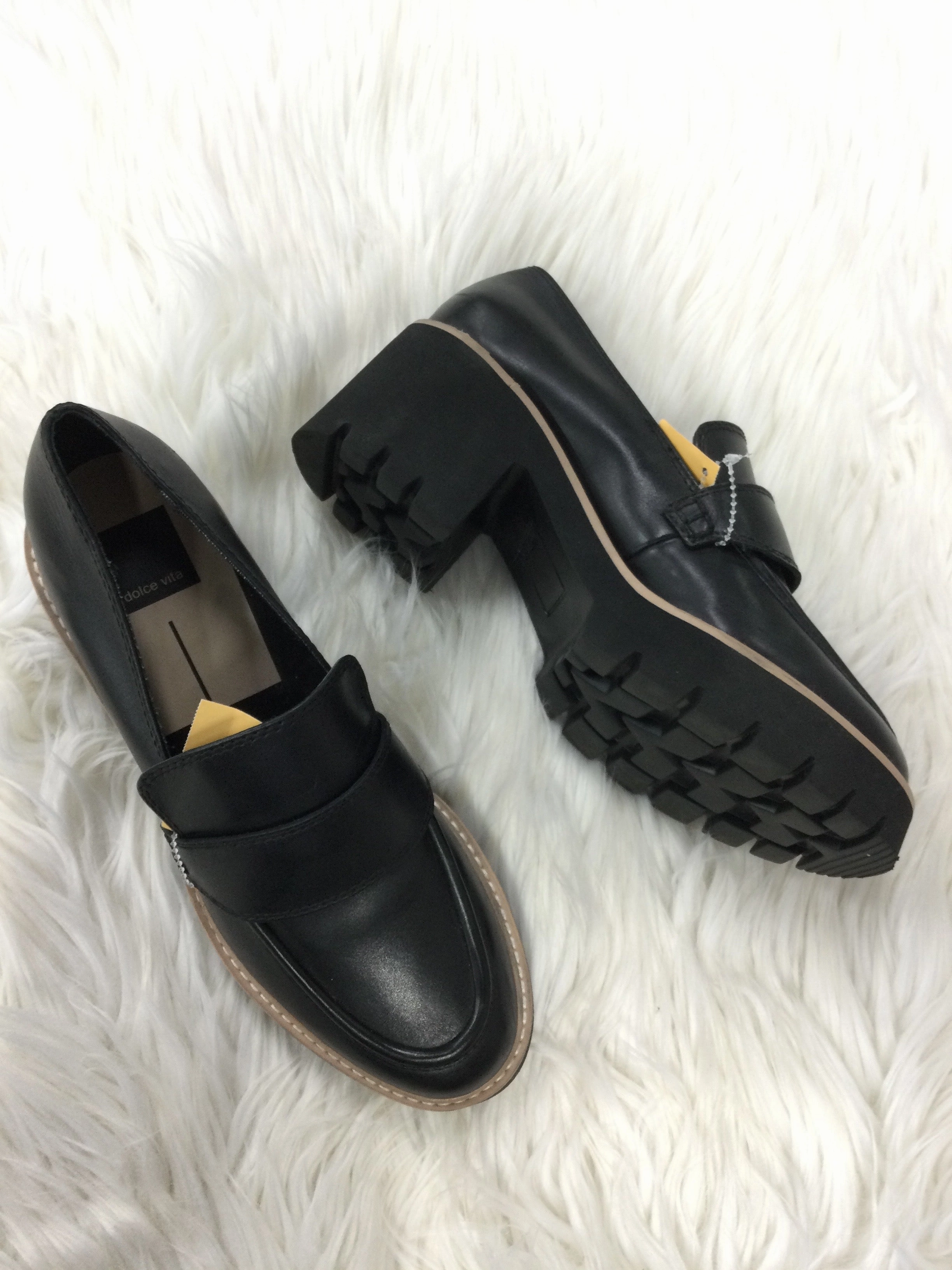 Flexible Soles Dressy High Heels Shoes Heels Block By Dolce Vita In Black, Size:7.5