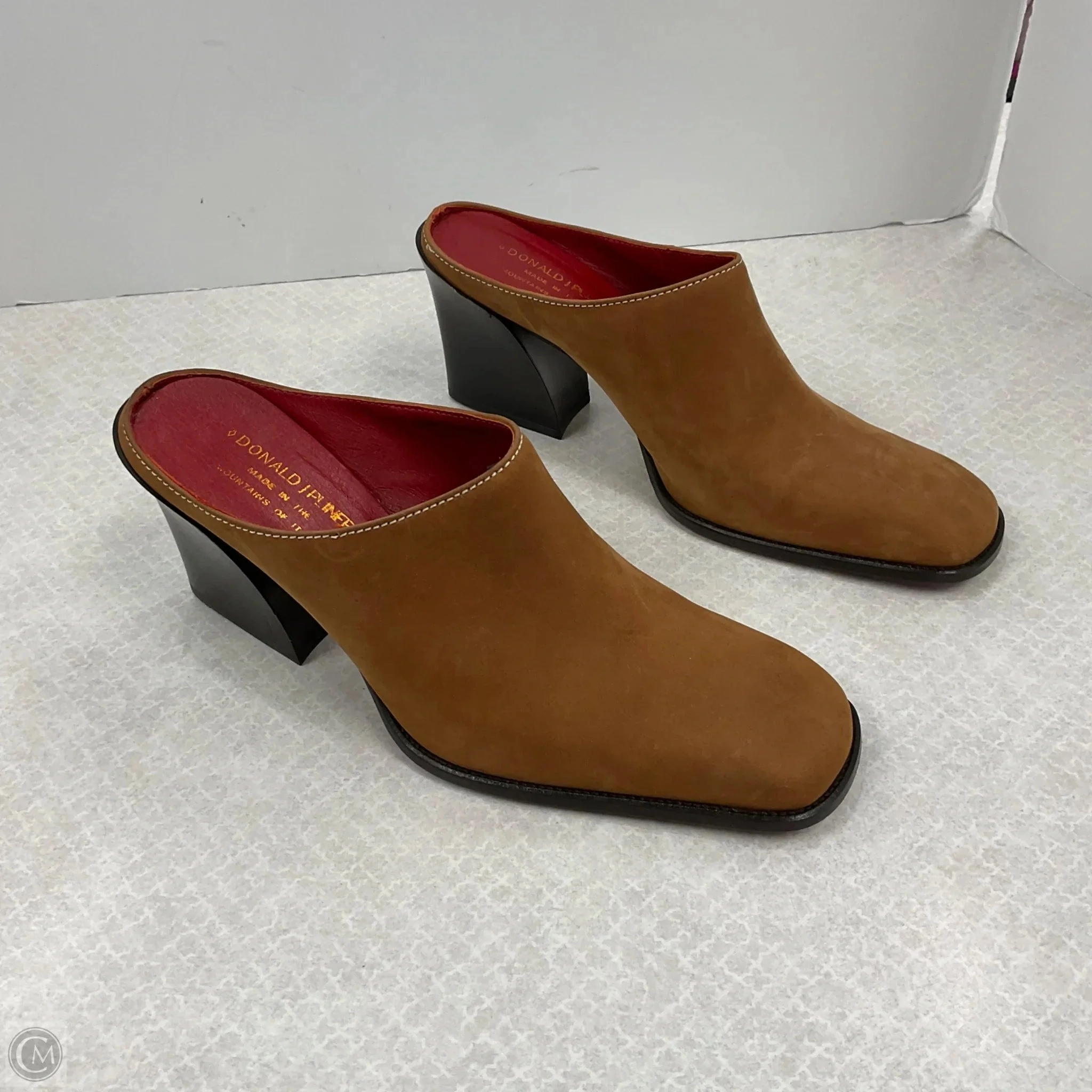 Shoes Heels Block By Donald Pliner In Brown, Size: 8.5 Smart Casual Heels Chic Heels