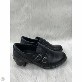 Open Toe Shoes Shoes Heels Block By Easy Street In Black, Size: 8.5