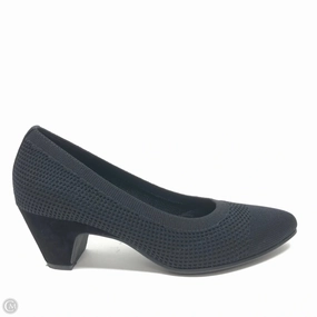 Dress Footwear Closed Toe Shoes Shoes Heels Block By Eileen Fisher In Black, Size: 9