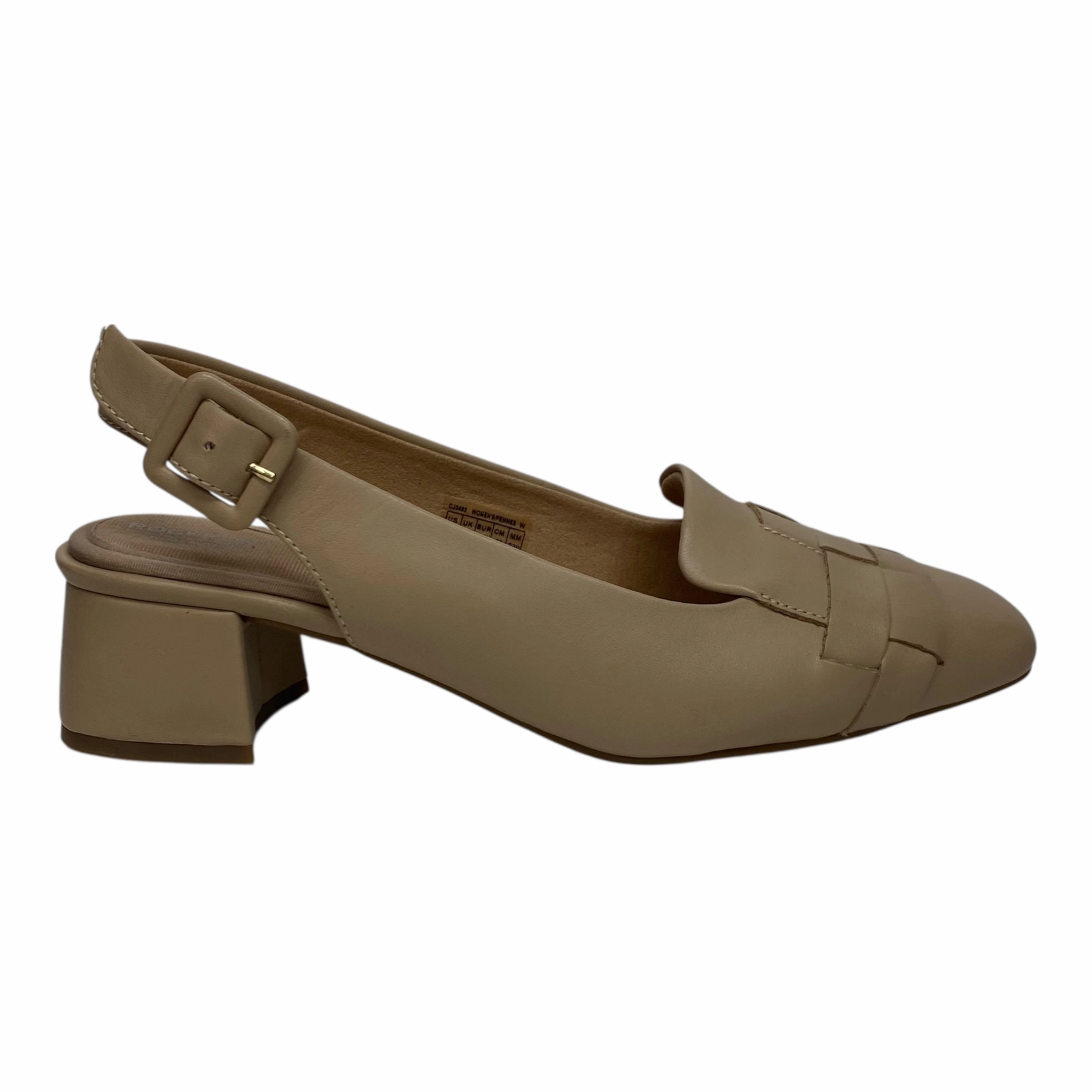 Shoes Heels Block By Eileen Fisher In Cream, Size:6 High Heel Pumps