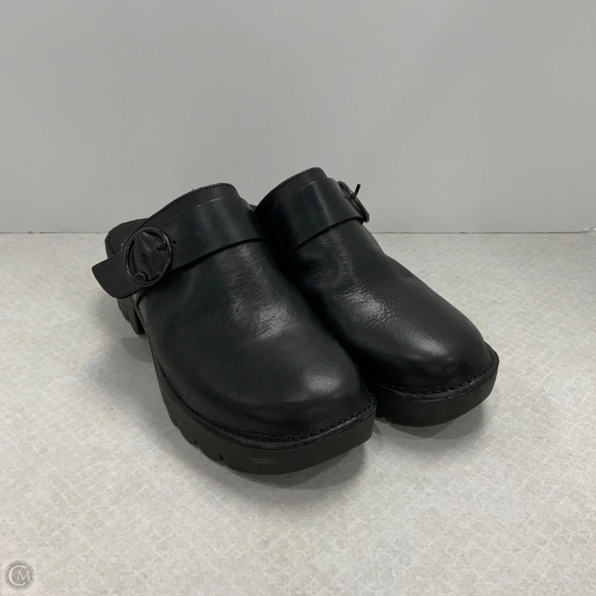 Textured Heels Shoes Heels Block By Fly London In Black, Size: 10