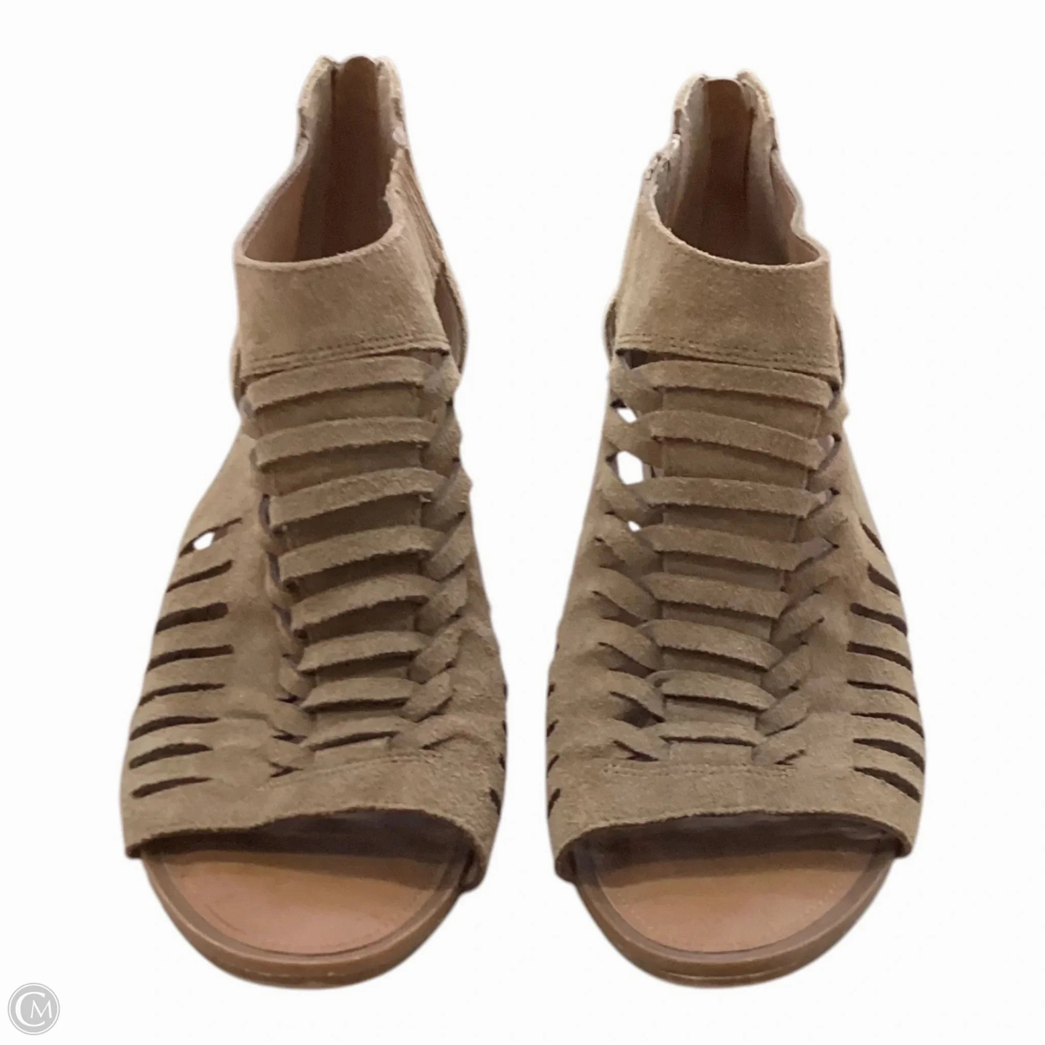 Shoes Heels Block By Franco Sarto In Brown, Size: 9 Shock Resistant