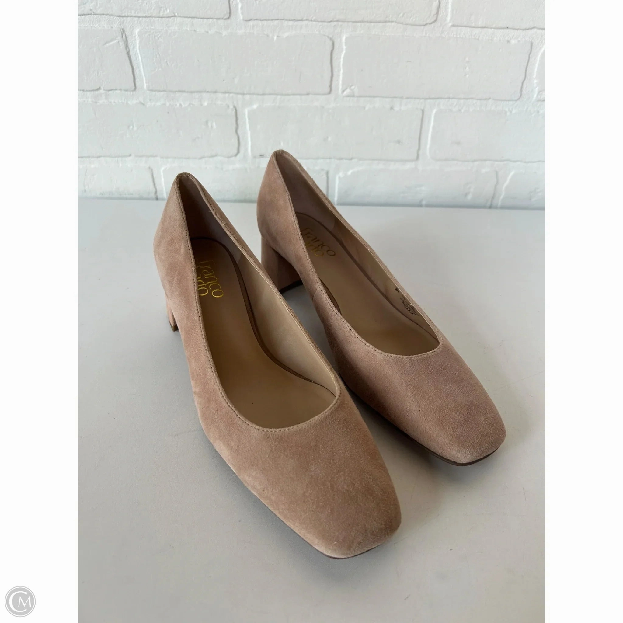 Shoes Heels Block By Franco Sarto In Tan, Size: 8 Evening Sandals Open Toe