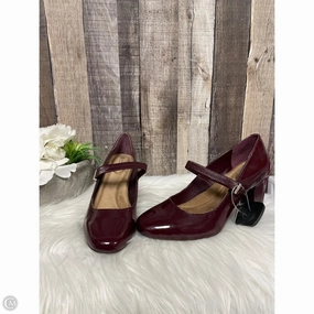 Responsive Shoes Heels Block By Giani Bernini In Maroon, Size: 8.5