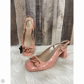 Shoes Heels Block By Giani Bernini In Pink, Size: 9 Gum outsole