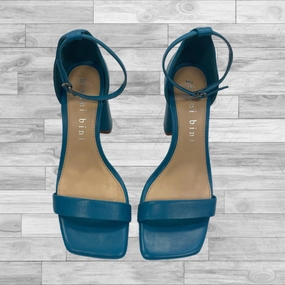 Shoes Heels Block By Gianni Bini In Blue, Size: 7.5 Slip Resistant