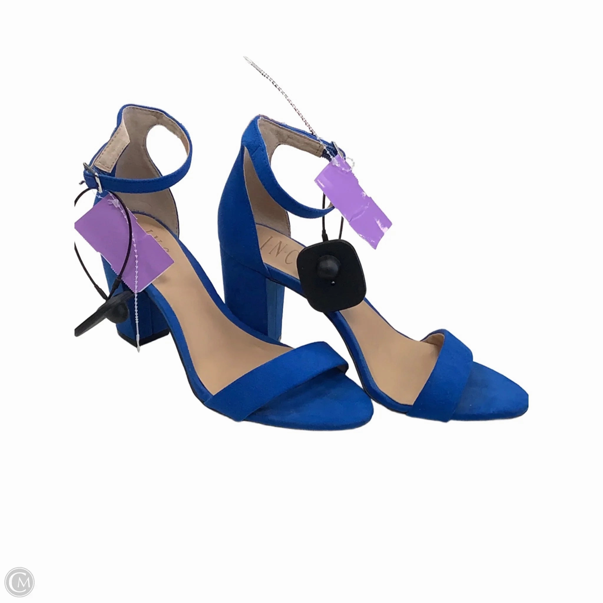 Shoes Heels Block By Inc In Blue, Size: 7 Premium Footwear