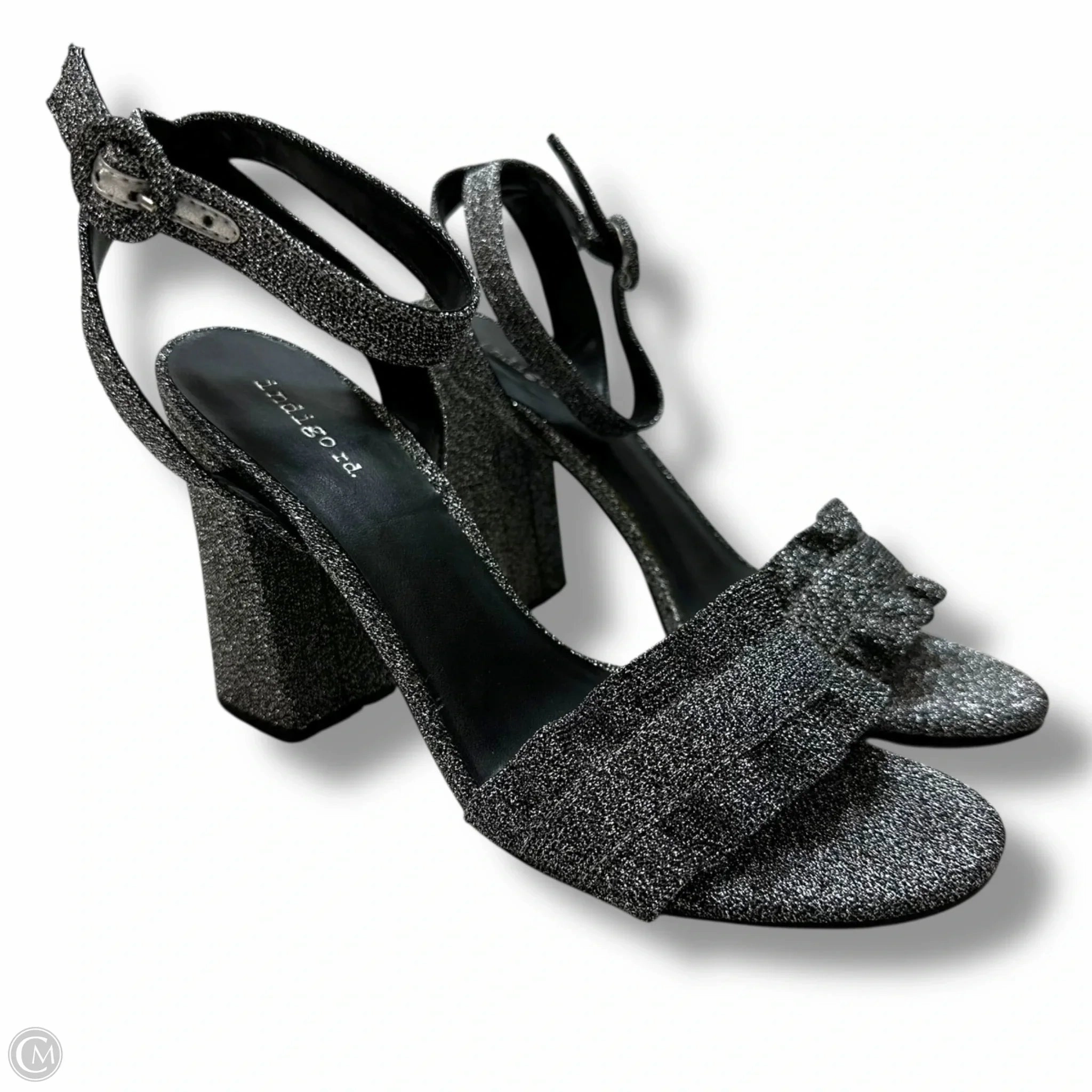 Work Footwear Shoes Heels Block By Indigo Rd In Silver, Size: 8.5