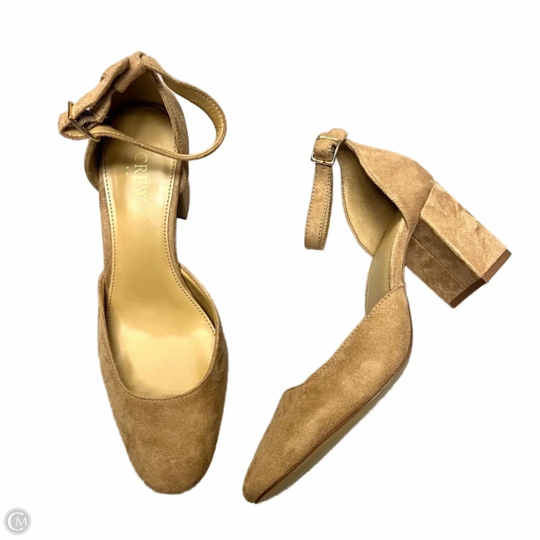 Shoes Heels Block By J. Crew In Tan, Size: 8 quick dry