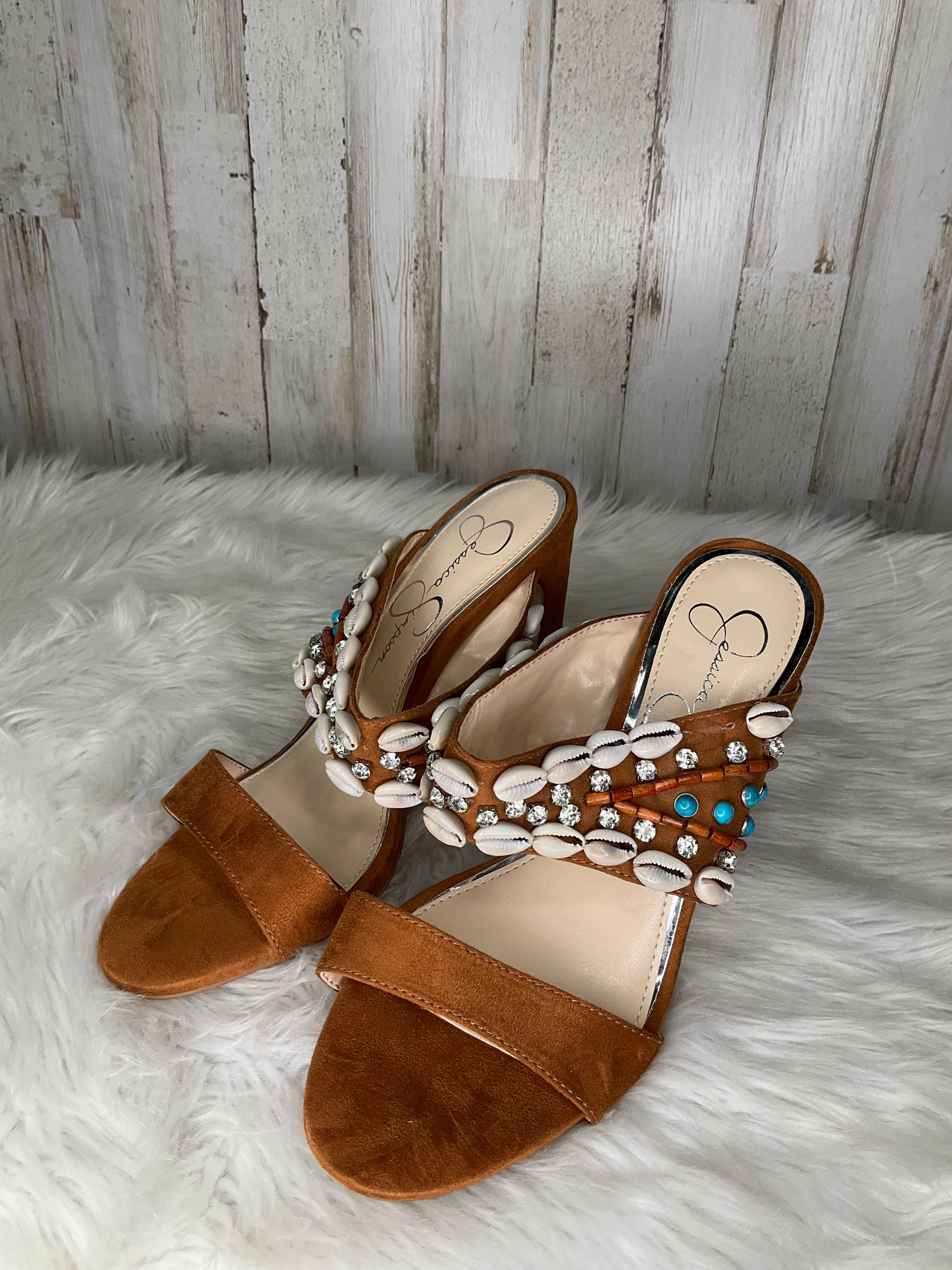 Glam Heels for Night Out Shoes Heels Block By Jessica Simpson  Size: 6.5