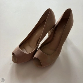 All terrain Trendy Shoes Heels Block By Kelly And Katie In Beige, Size: 6