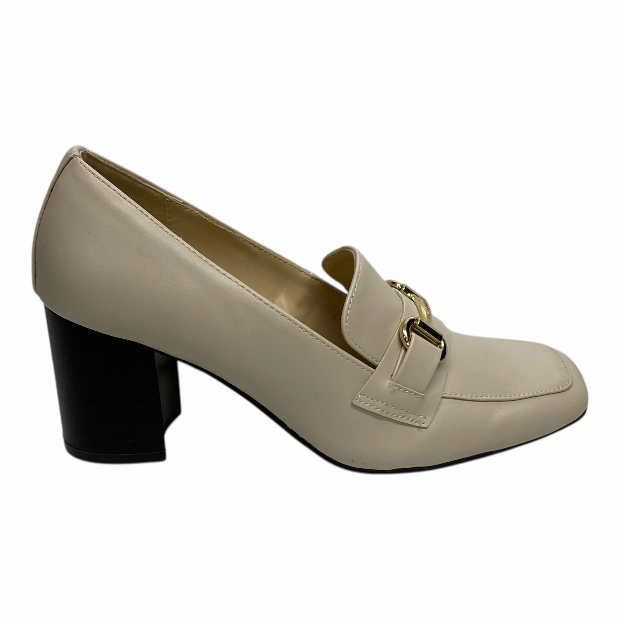 Luxury Heeled Boots Decorative High Heels Shoes Heels Block By Liz Claiborne In Tan, Size:7.5