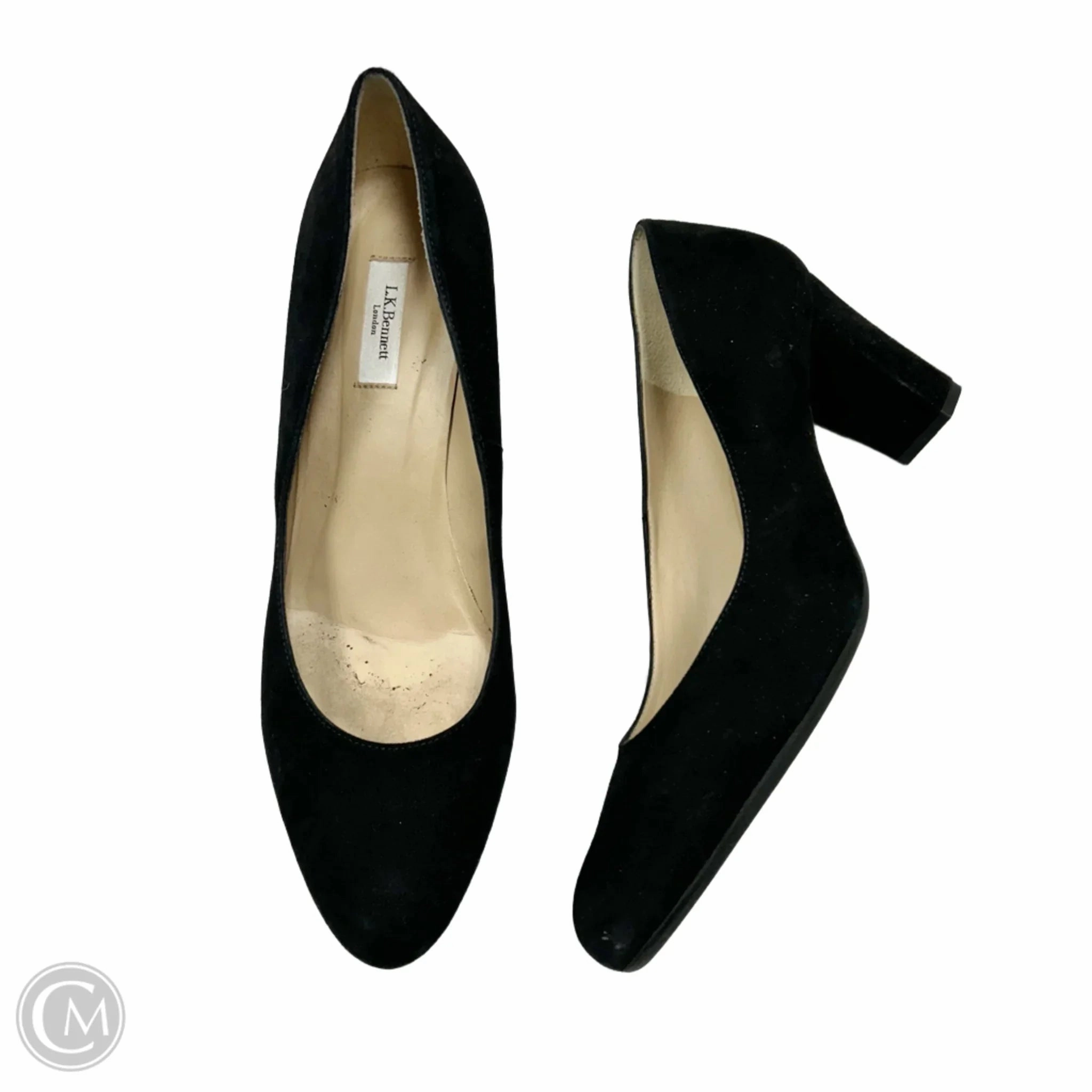 Shoes Heels Block By Lk Bennett In Black, Size: 11 Trendy Footwear Luxe Evening Heels