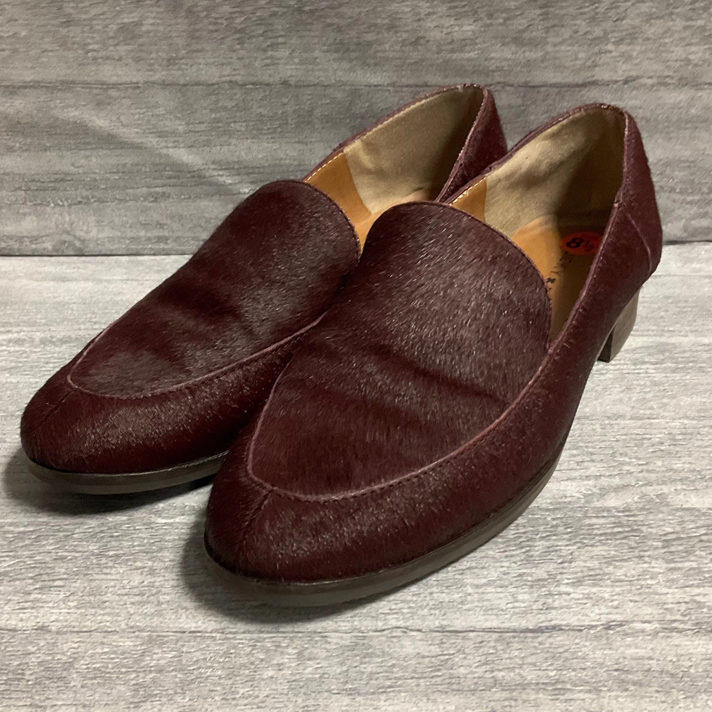 Shoes Heels Block By Lucky Brand In Maroon, Size: 8.5 Ankle Strap Vegan Wedding Heels