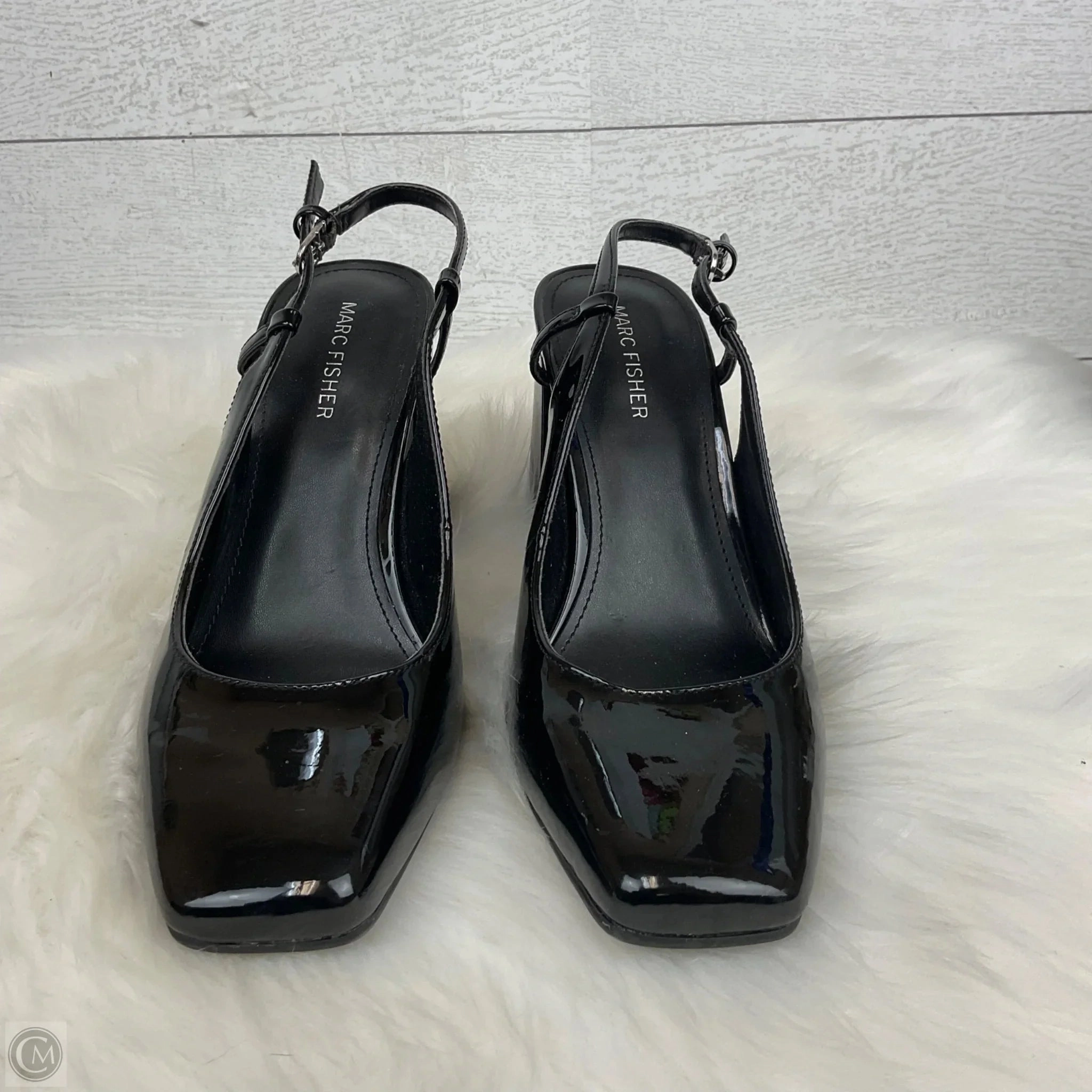 Shoes Heels Block By Marc Fisher In Black, Size: 8.5 Affordable