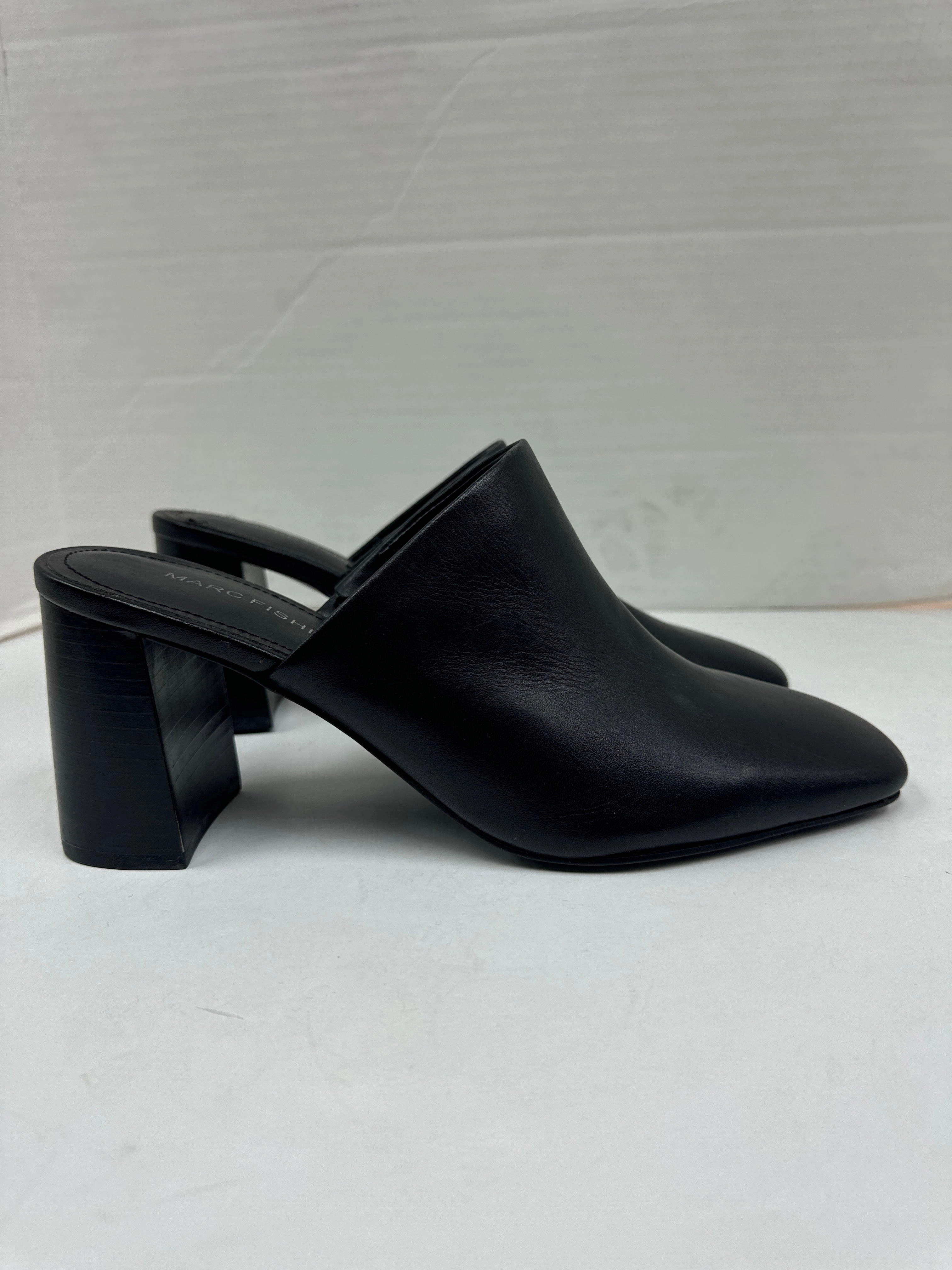 Cushioned Sole Shoes Heels Block By Marc Fisher In Black, Size: 8.5