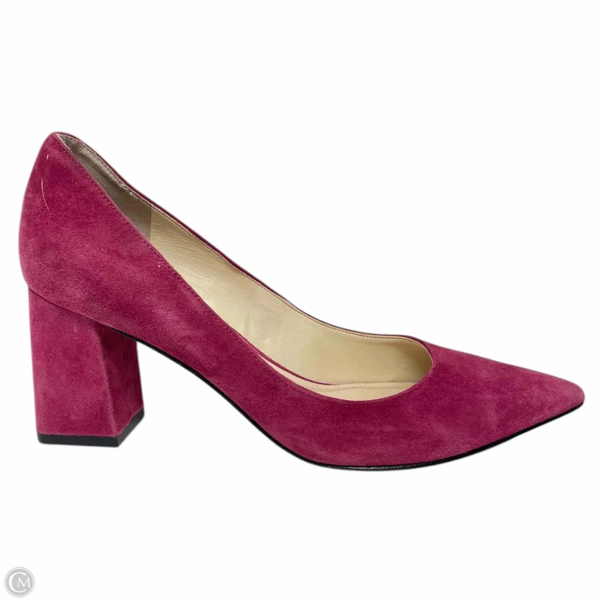 Slip On Design Shoes Heels Block By Marc Fisher In Purple, Size: 6.5