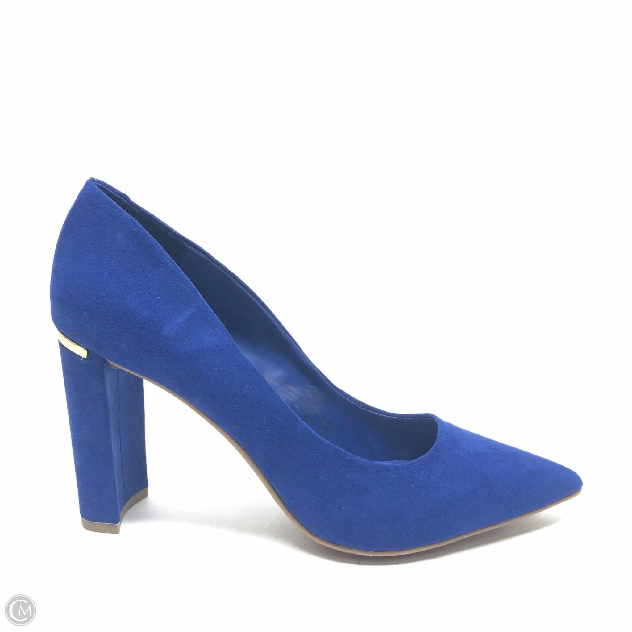 Chunky Wedge Heels Statement Heels Shoes Heels Block By Marc New York In Blue, Size: 8.5