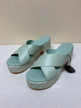 Suede Shoes Heels Block By Matisse In Green, Size:10