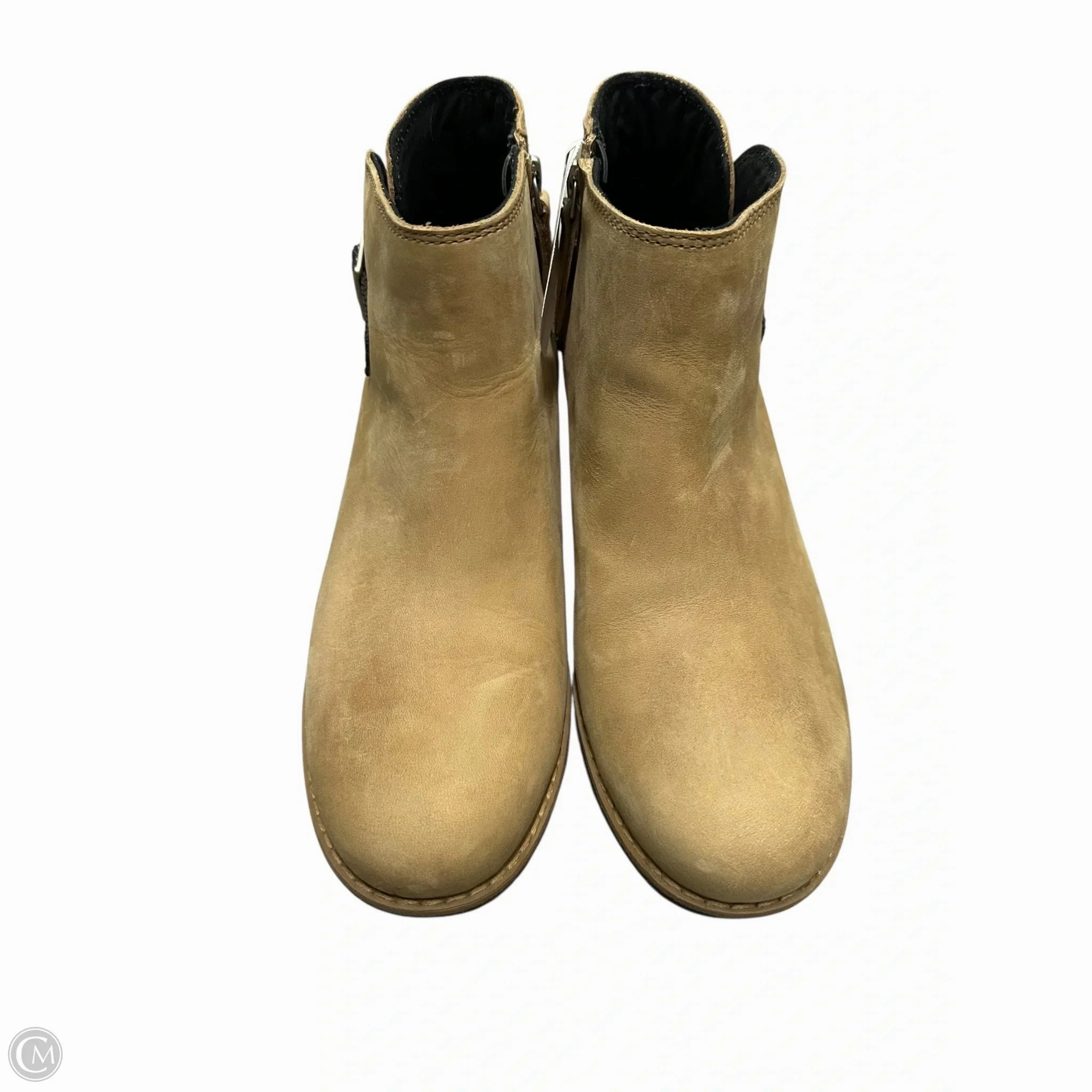 Wedding Sandals Shoes Heels Block By Merrell In Tan, Size: 9.5