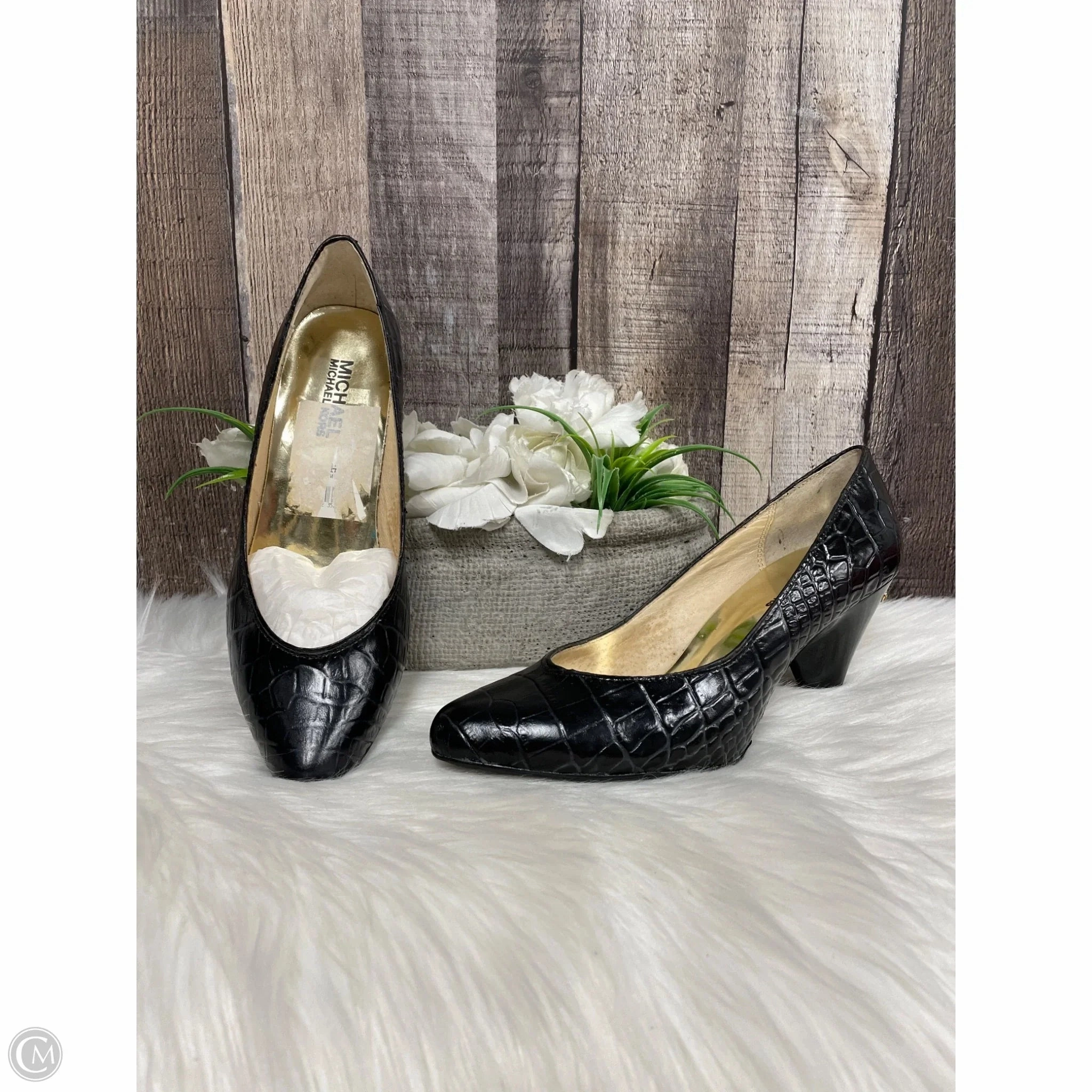 Shoes Heels Block By Michael By Michael Kors In Black, Size: 6 High Top Style