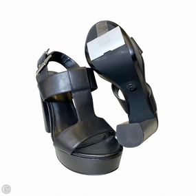 Shoes Heels Block By Michael By Michael Kors In Black, Size: 7.5 Sporty Heeled Shoes