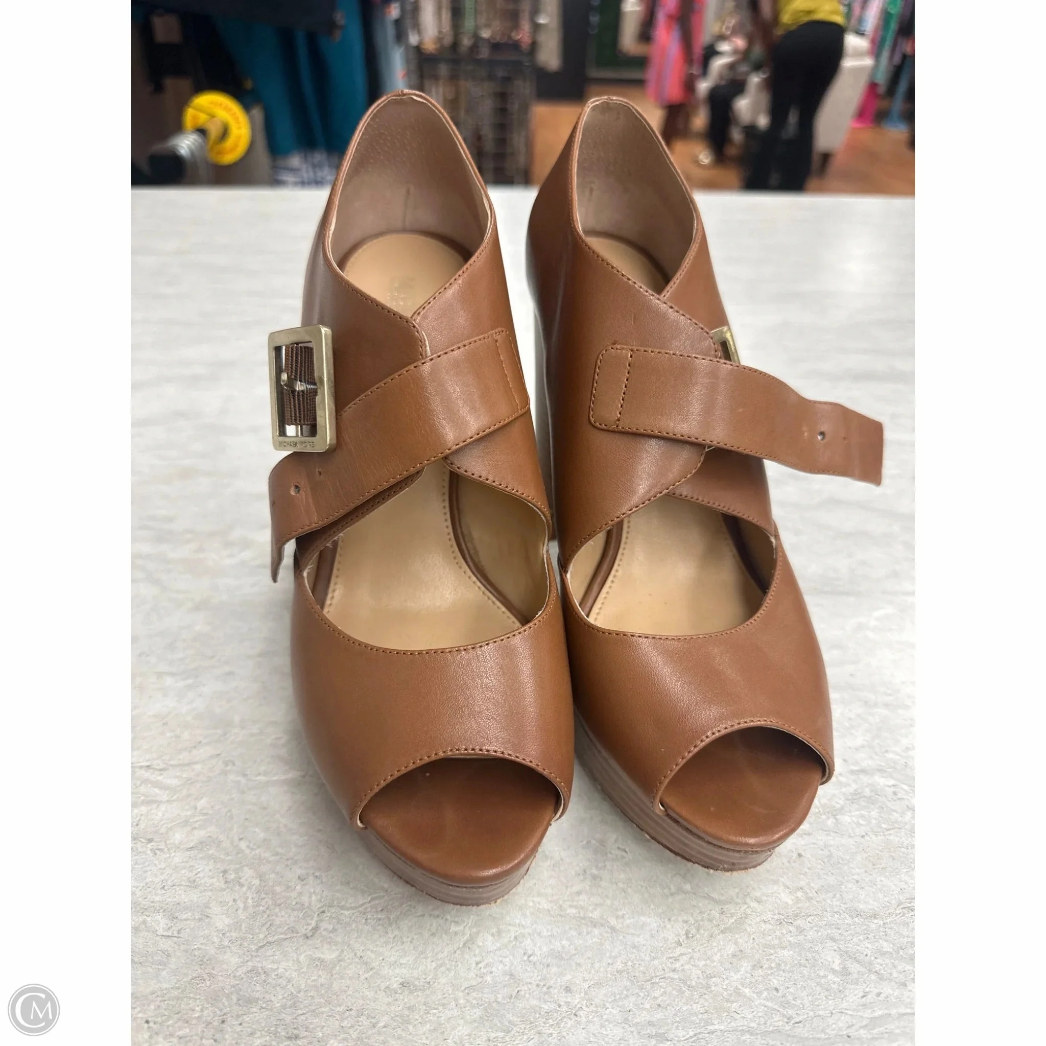 Party Shoes Shoes Heels Block By Michael By Michael Kors In Brown, Size: 8.5