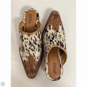 Shoes Heels Block By Myra In Animal Print, Size: 7 Ventilated Design Comfortable Heels