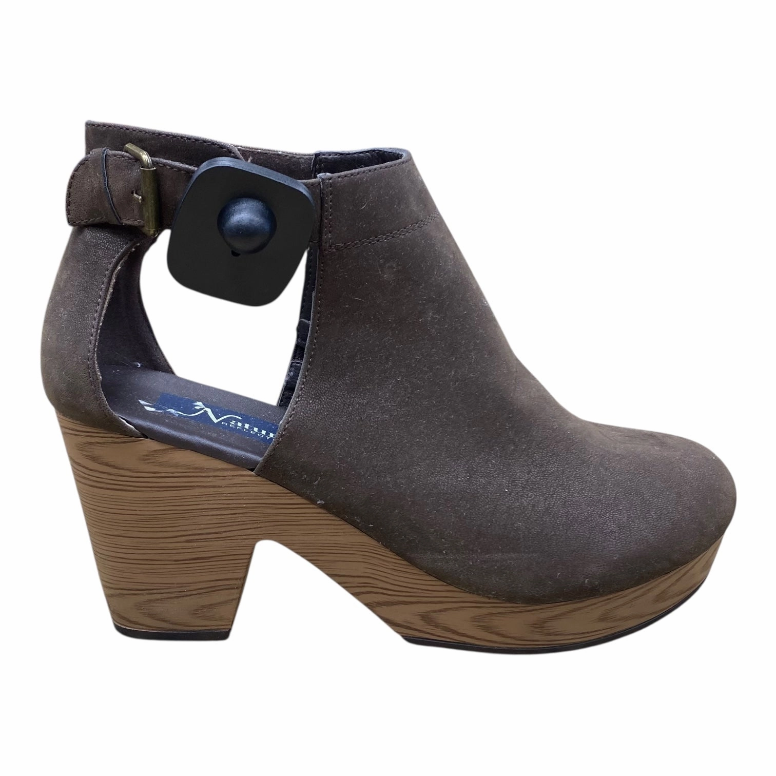 Bejeweled Heels Fashionable Shoes Shoes Heels Block By Natural Reflections In Brown, Size:10