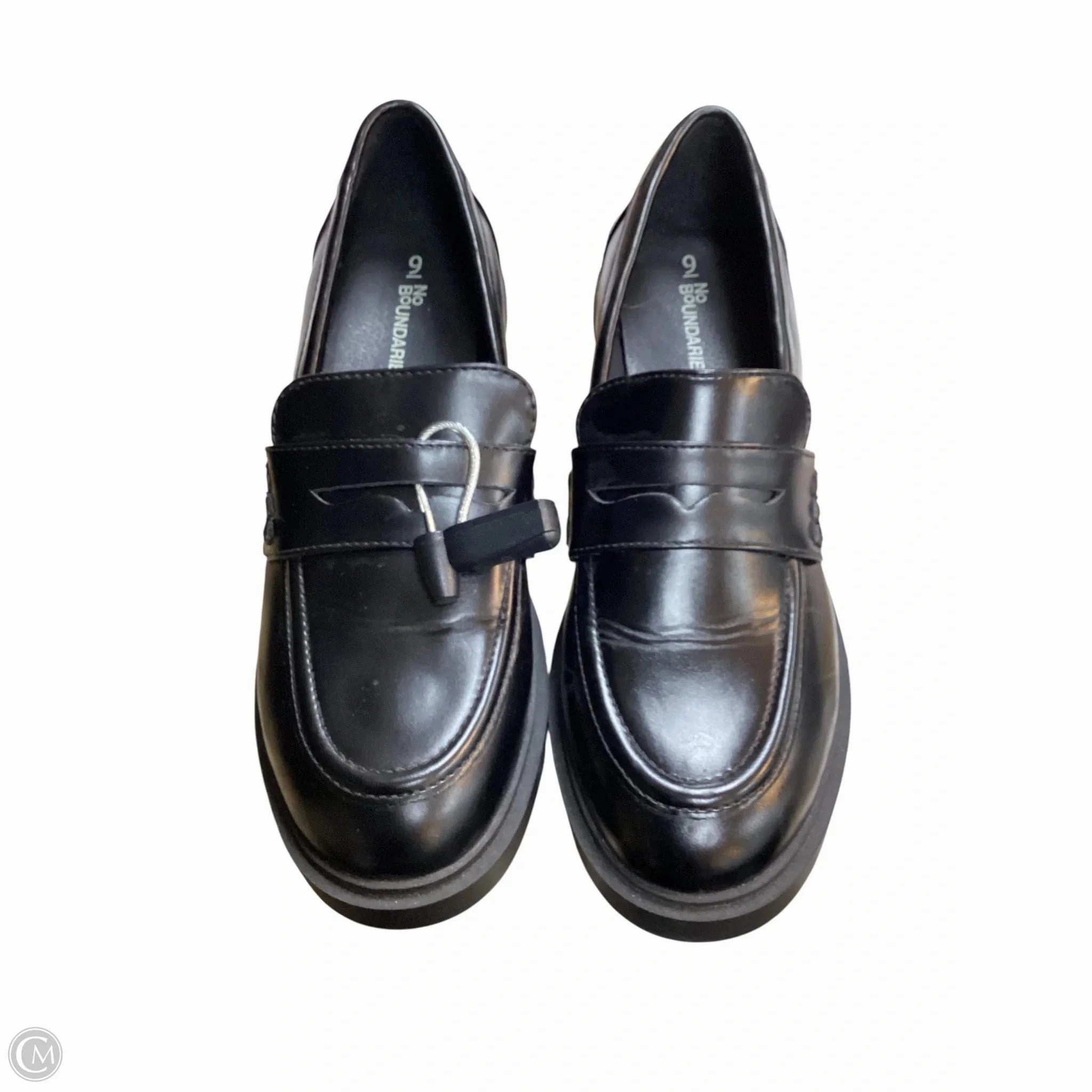 Designer Platform Shoes Shoes Heels Block By No Boundaries In Black, Size: 9