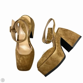 Shoes Heels Block By Nodaleta In Brown, Size: 9.5 Flexibility