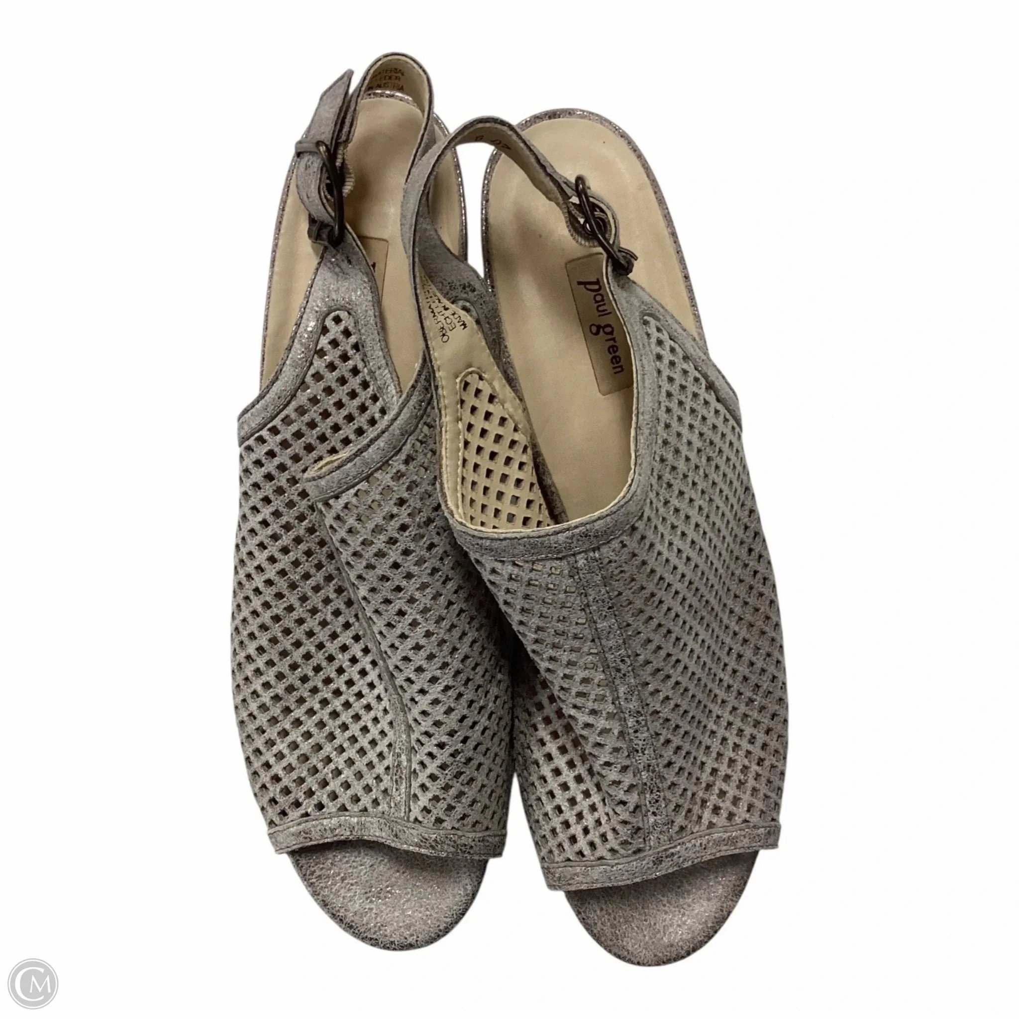 Shoes Heels Block By Paul Green In Grey, Size: 7 Impact Resistance