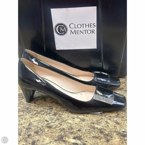 Pointed Toe Shoes Shoes Heels Block By Prada In Black, Size: 39