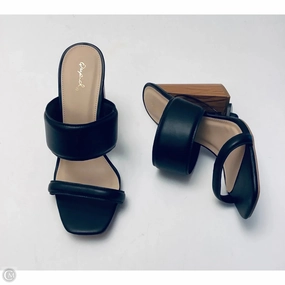 Shoes Heels Block By Qupid In Black, Size: 10 Flexible Fit Padded collar