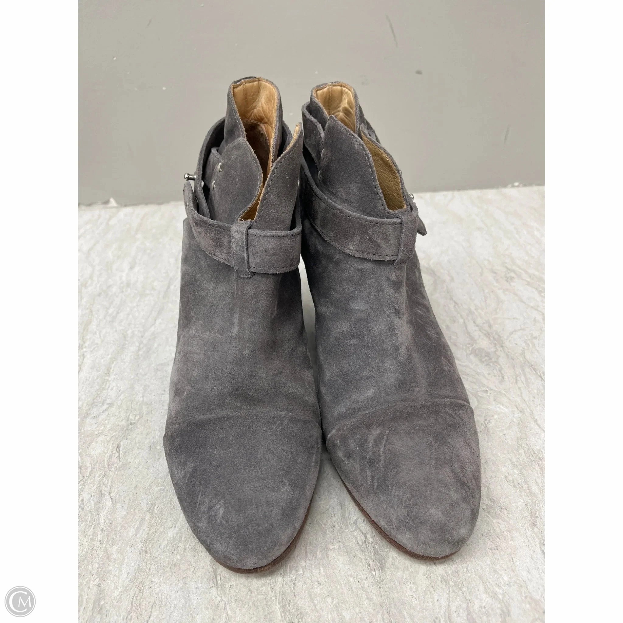 Lightweight Shoes Heels Block By Rag And Bone In Grey, Size: 9.5