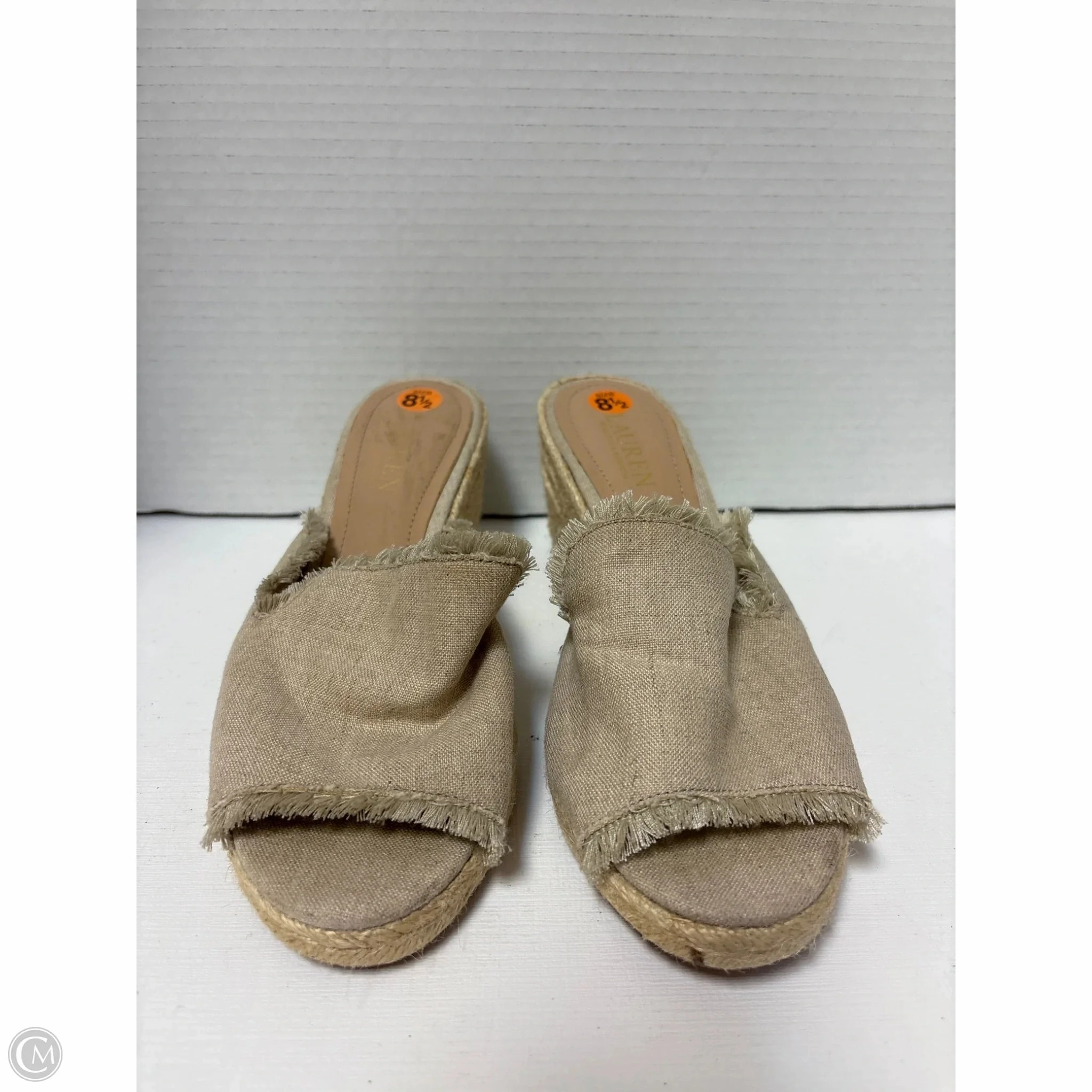 Shoes Heels Block By Ralph Lauren In Tan, Size: 8.5 Ventilated Design