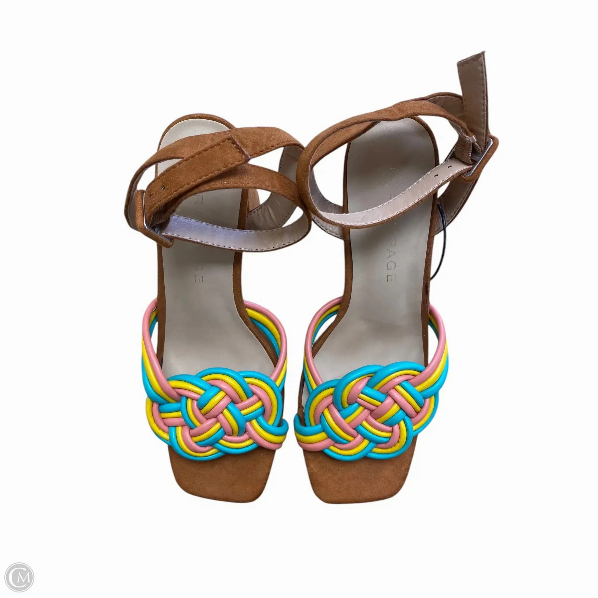 Slip Resistant Outsole Shoes Heels Block By Rampage In Brown, Size: 7