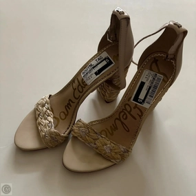 Shoes Heels Block By Sam Edelman In Tan, Size: 8.5 Stretchable Fabric
