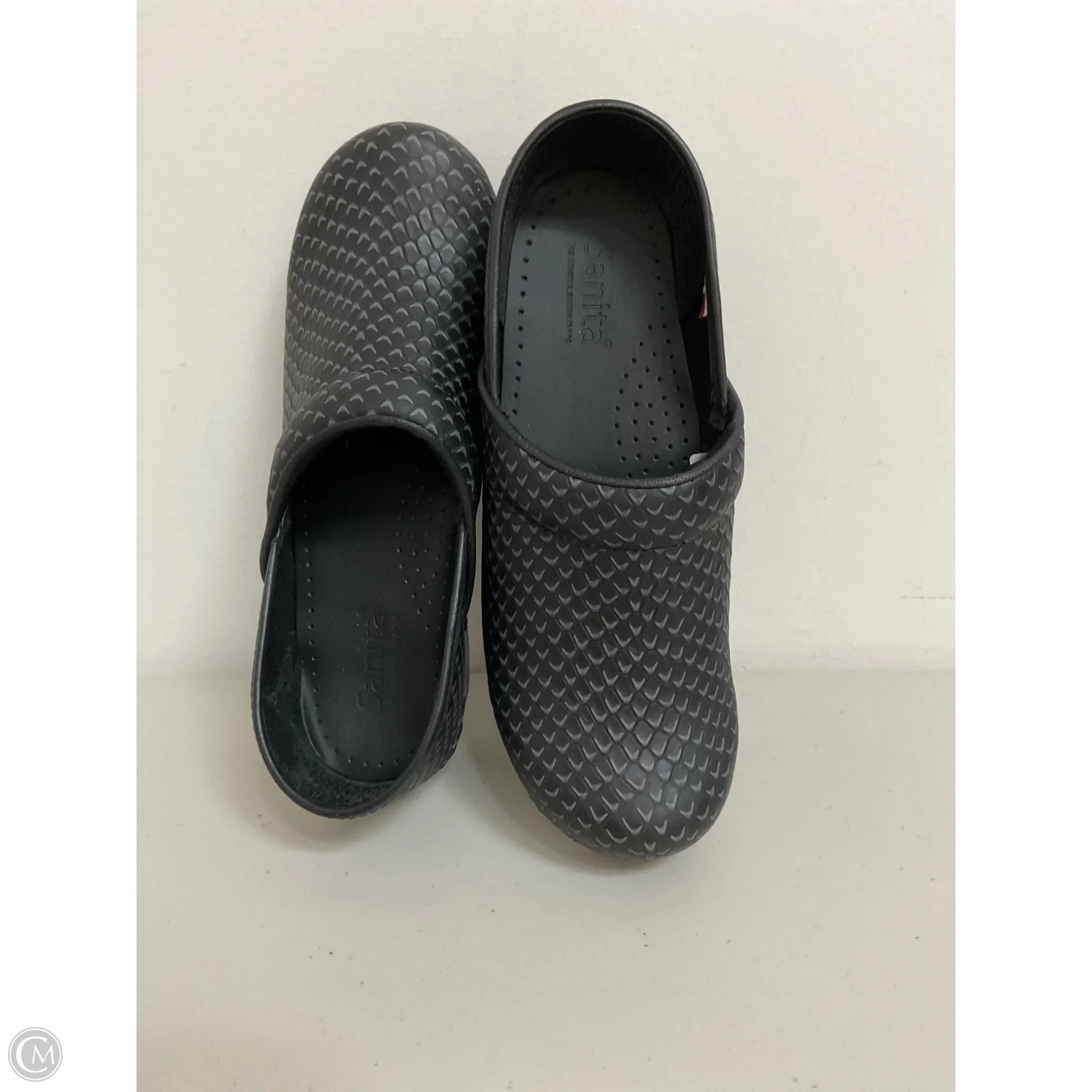 Shoes Heels Block By Sanita In Black, Size: 8.5 Good Grip Sleek Heeled Sandals