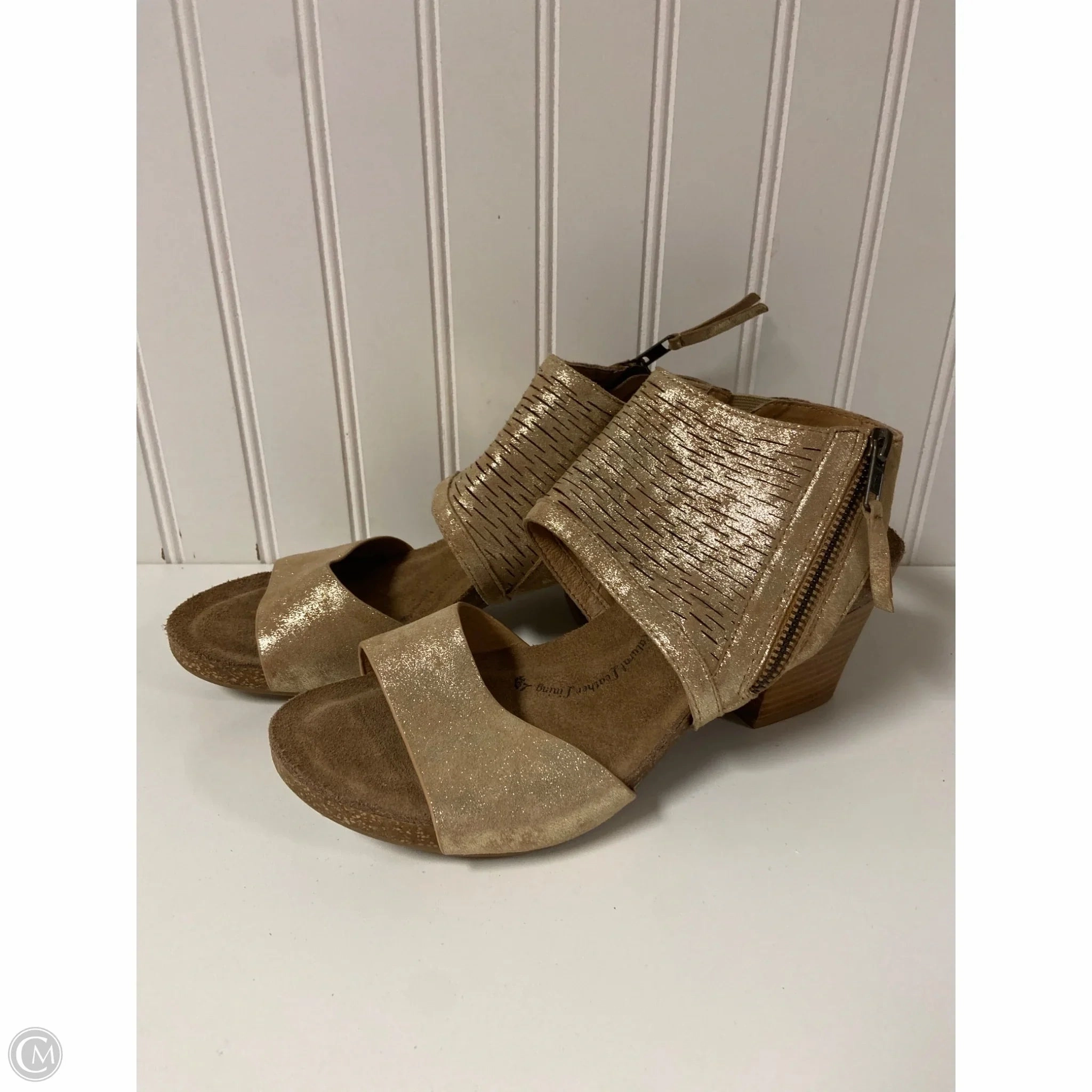 Shoes Heels Block By Sofft In Tan, Size: 9 Pointed Toe