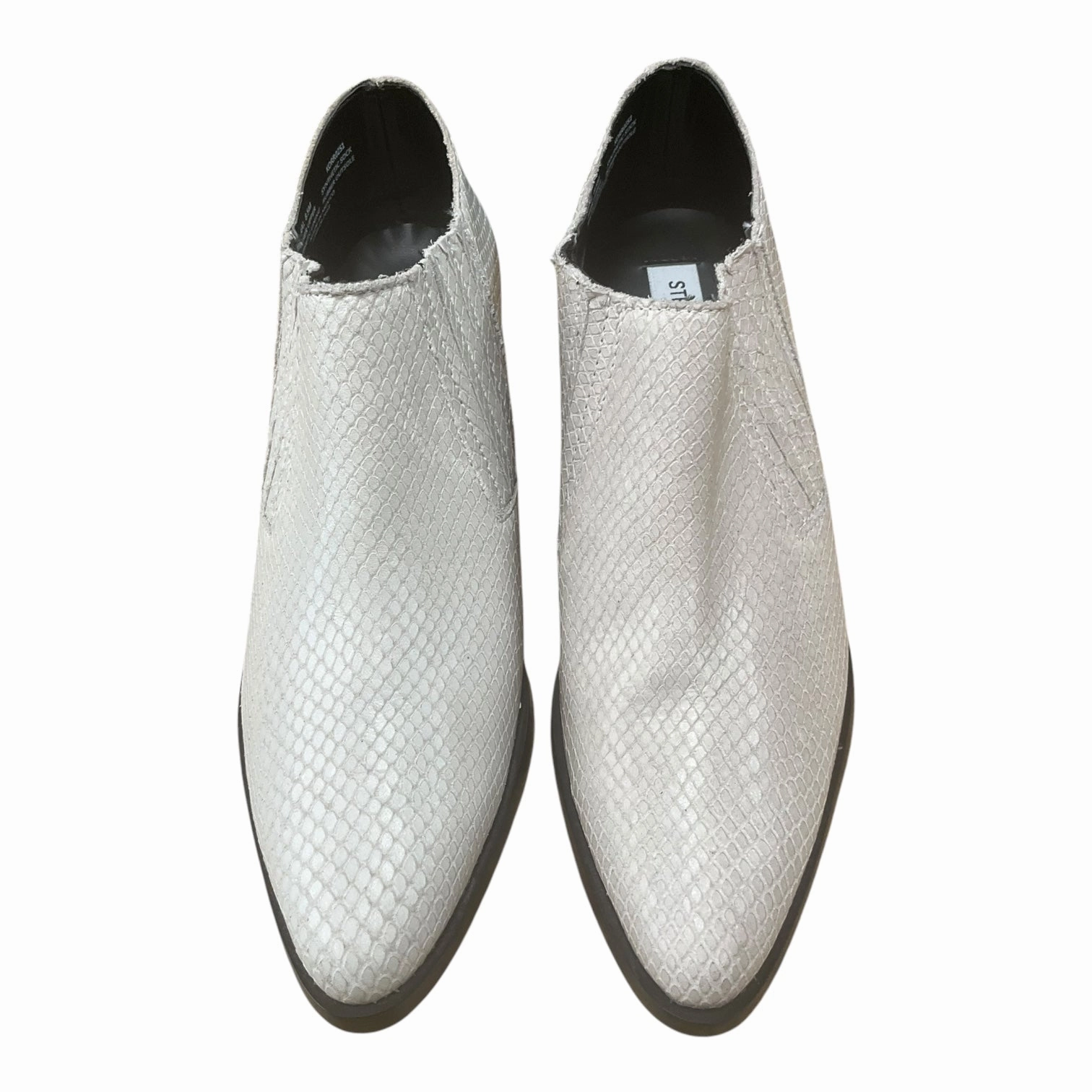 Shoes Heels Block By Steve Madden In Silver, Size: 8.5 Long Lasting Padded