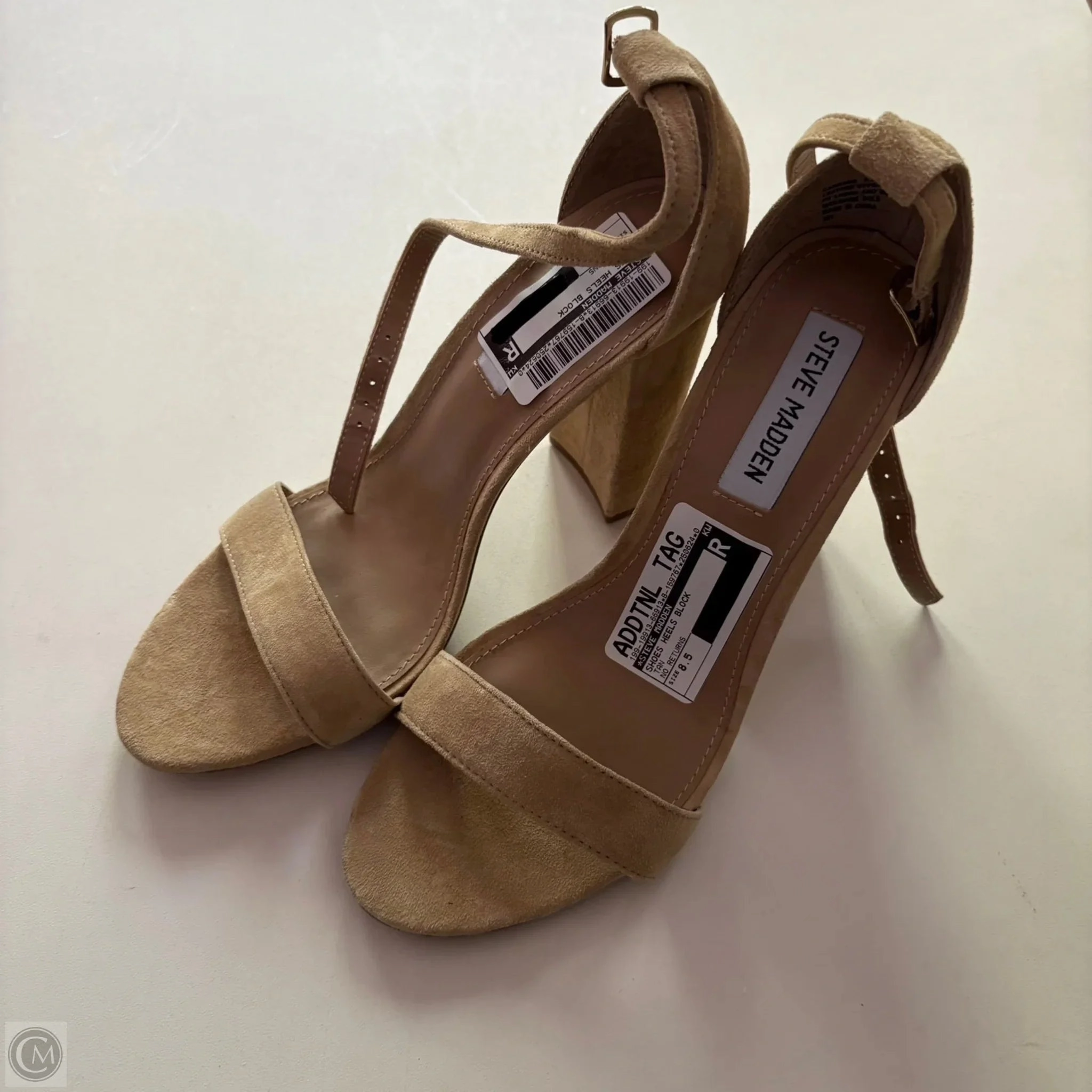 Shoes Heels Block By Steve Madden In Tan, Size: 8.5 Low Top Style