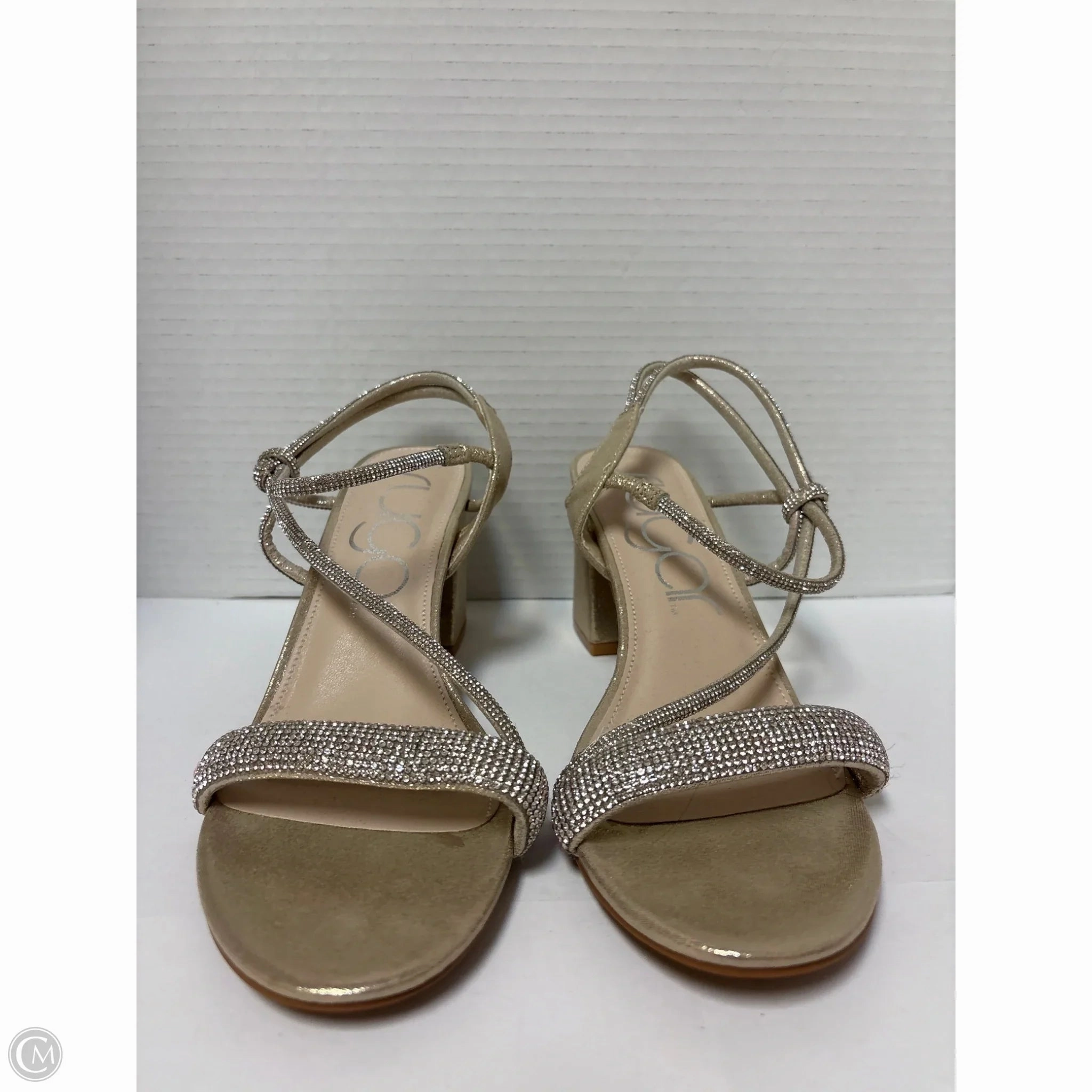 Shoes Heels Block By Sugar In Silver, Size: 9 platform Luxury Sandals