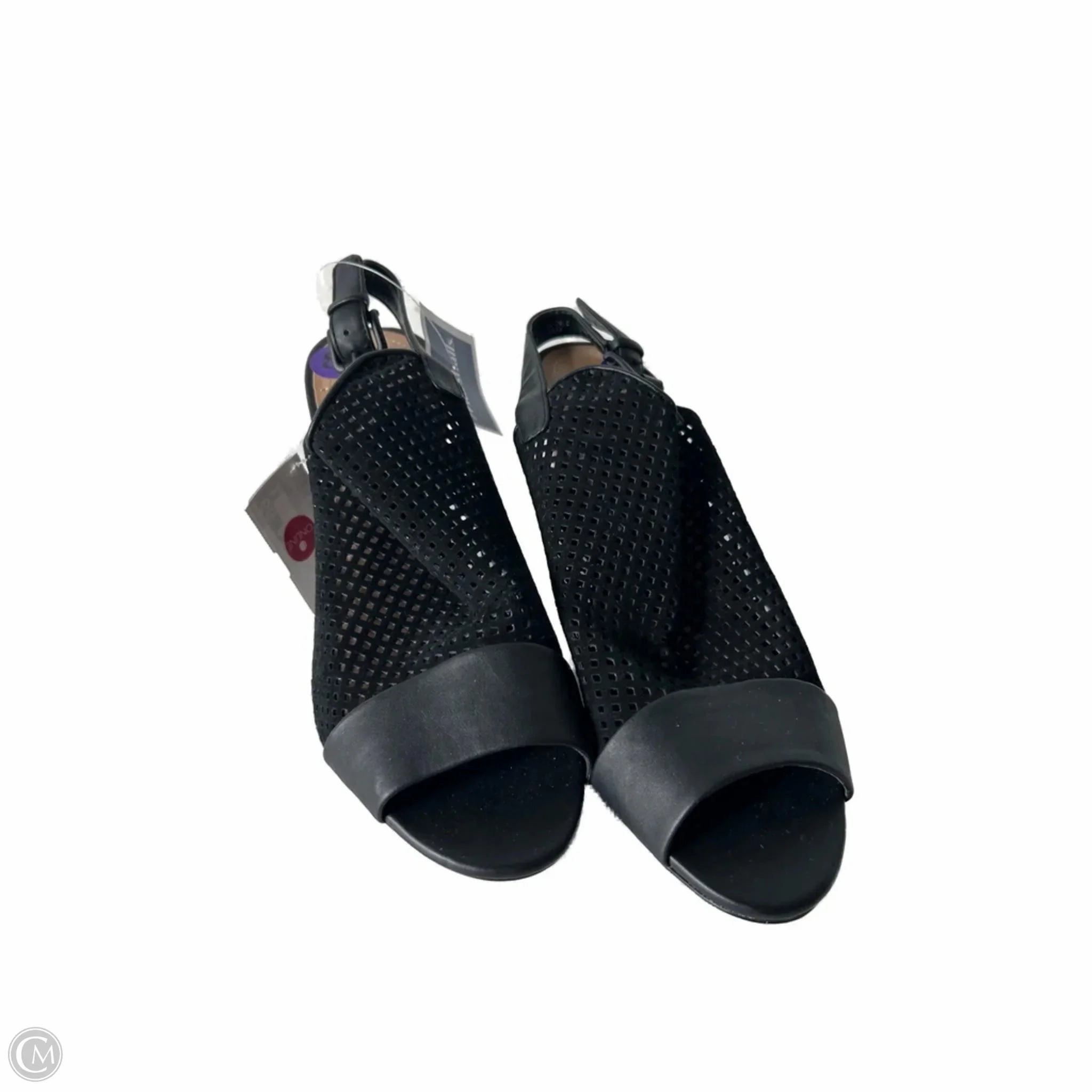 Shoes Heels Block By Tahari By Arthur Levine In Black, Size: 8.5 Glam shoes perforated