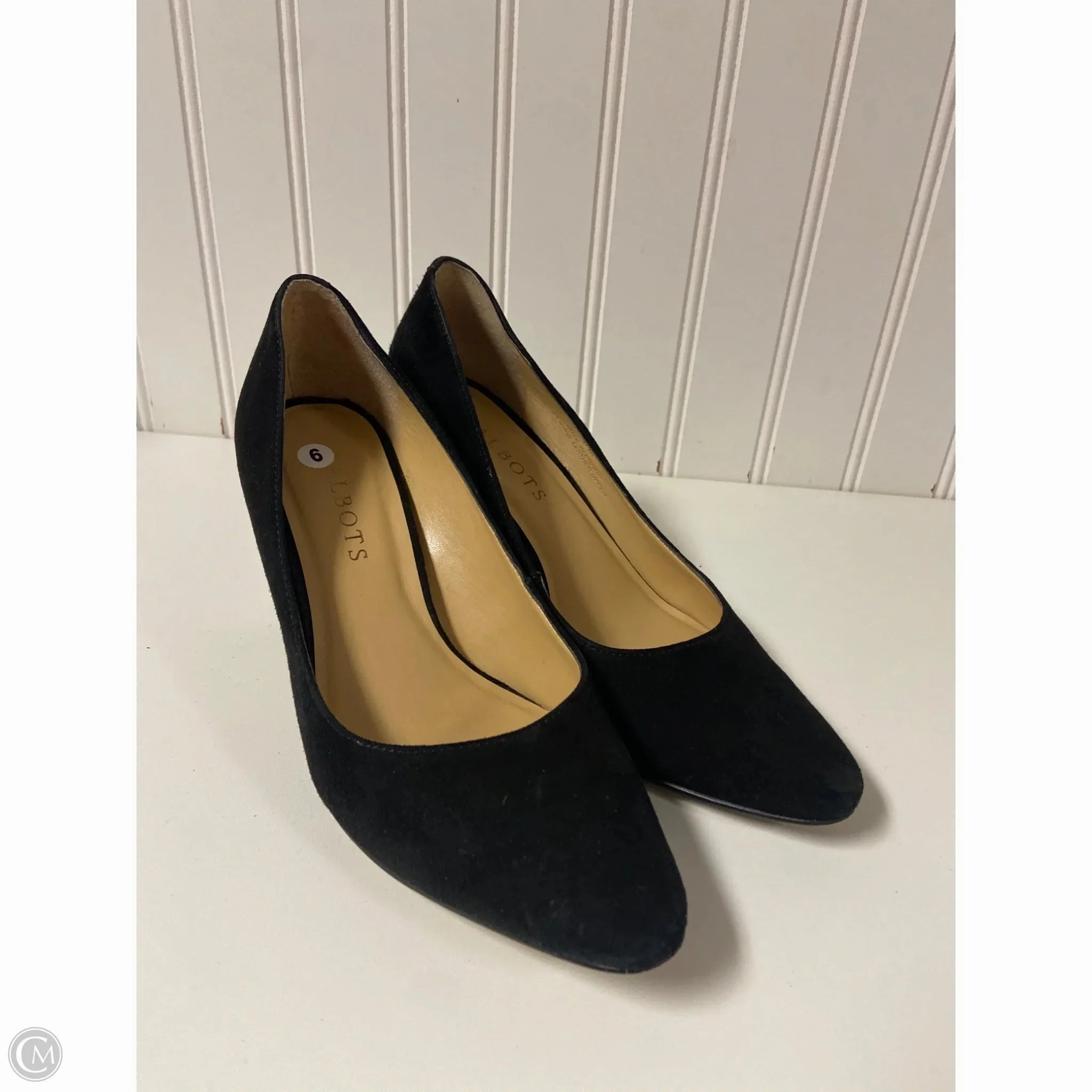 Casual Evening Wear Shoes Heels Block By Talbots In Black, Size: 6